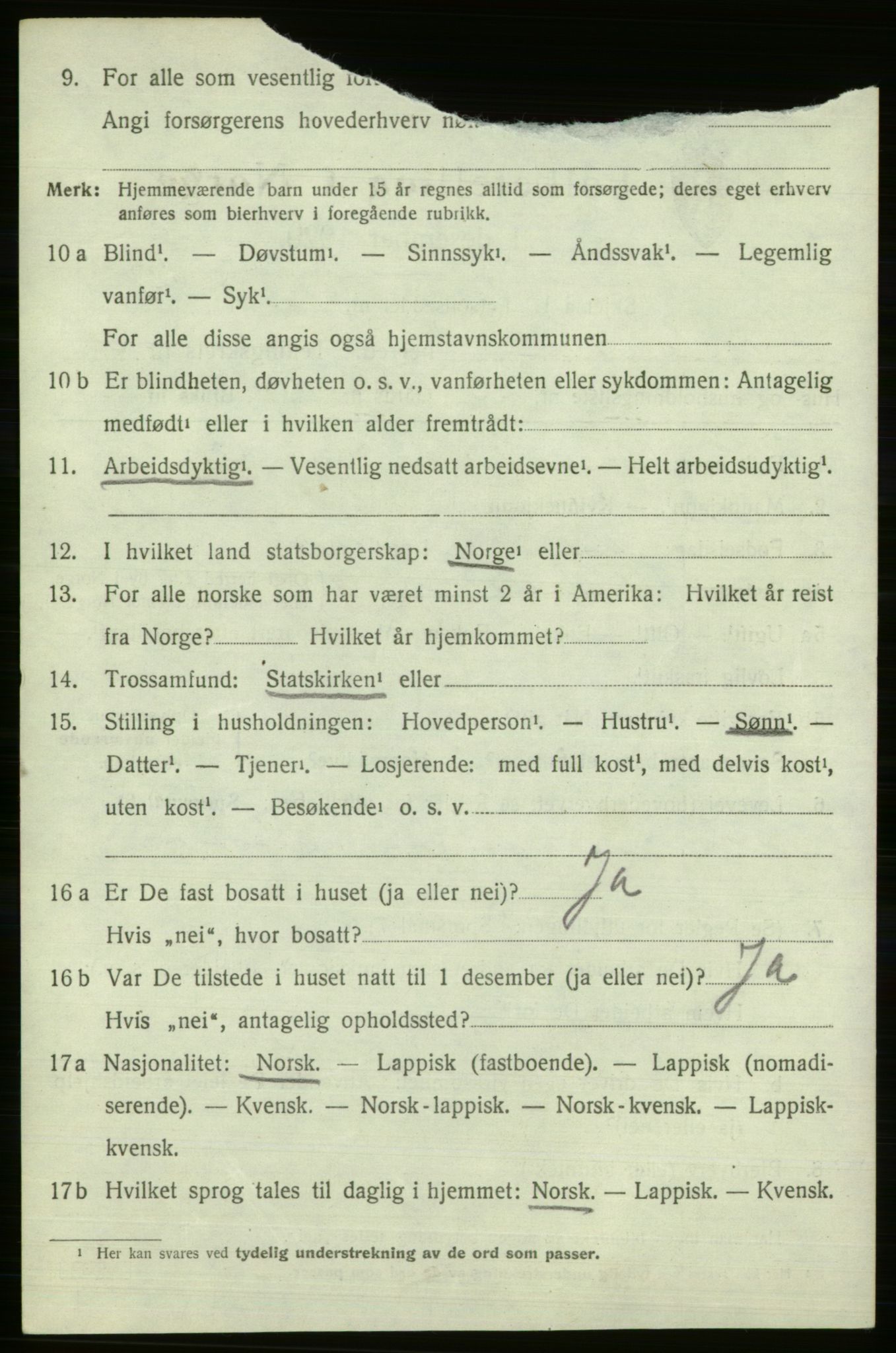 SATØ, 1920 census for Berlevåg, 1920, p. 1774