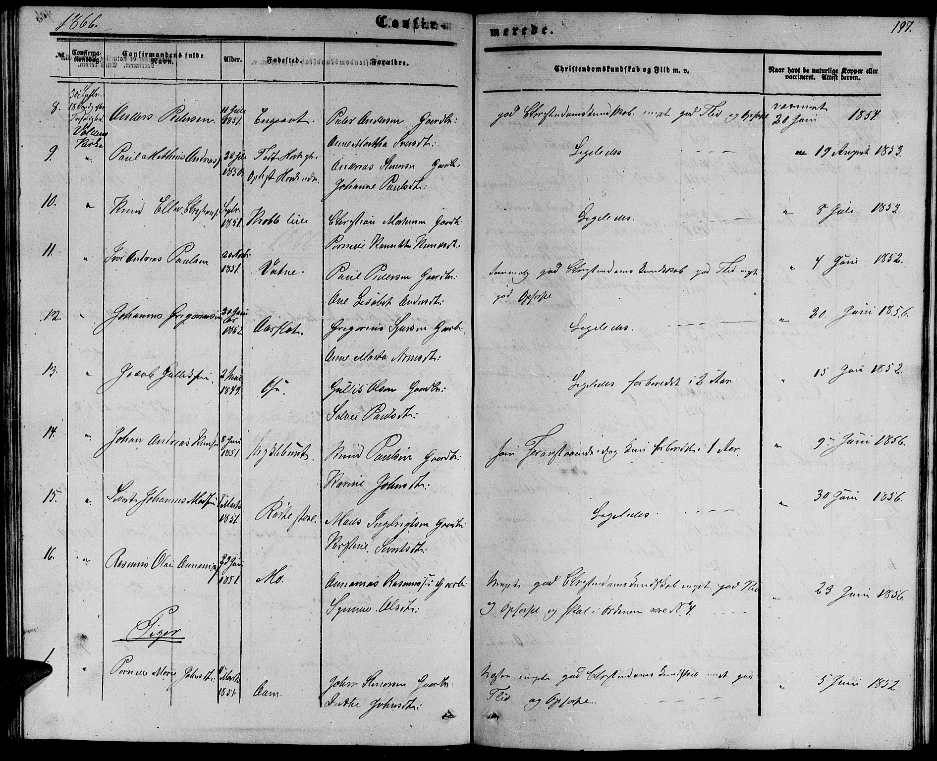 Ministerialprotokoller, klokkerbøker og fødselsregistre - Møre og Romsdal, AV/SAT-A-1454/513/L0188: Parish register (copy) no. 513C02, 1865-1882, p. 197