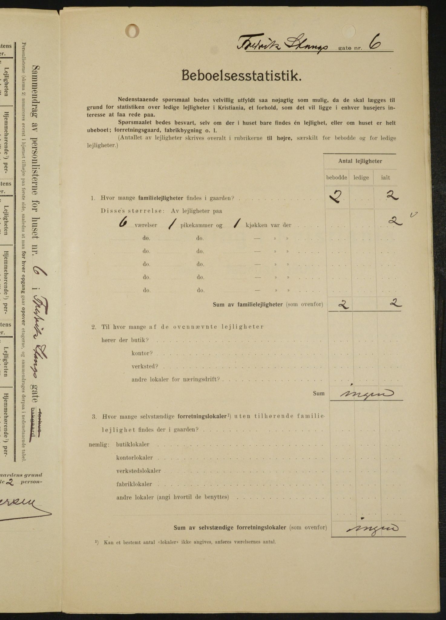 OBA, Municipal Census 1909 for Kristiania, 1909, p. 24102