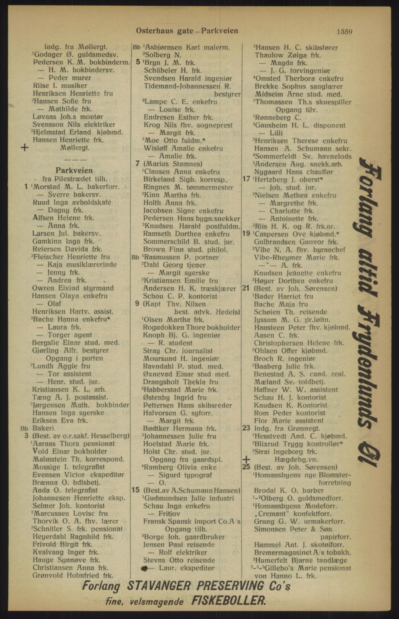 Kristiania/Oslo adressebok, PUBL/-, 1915, p. 1559