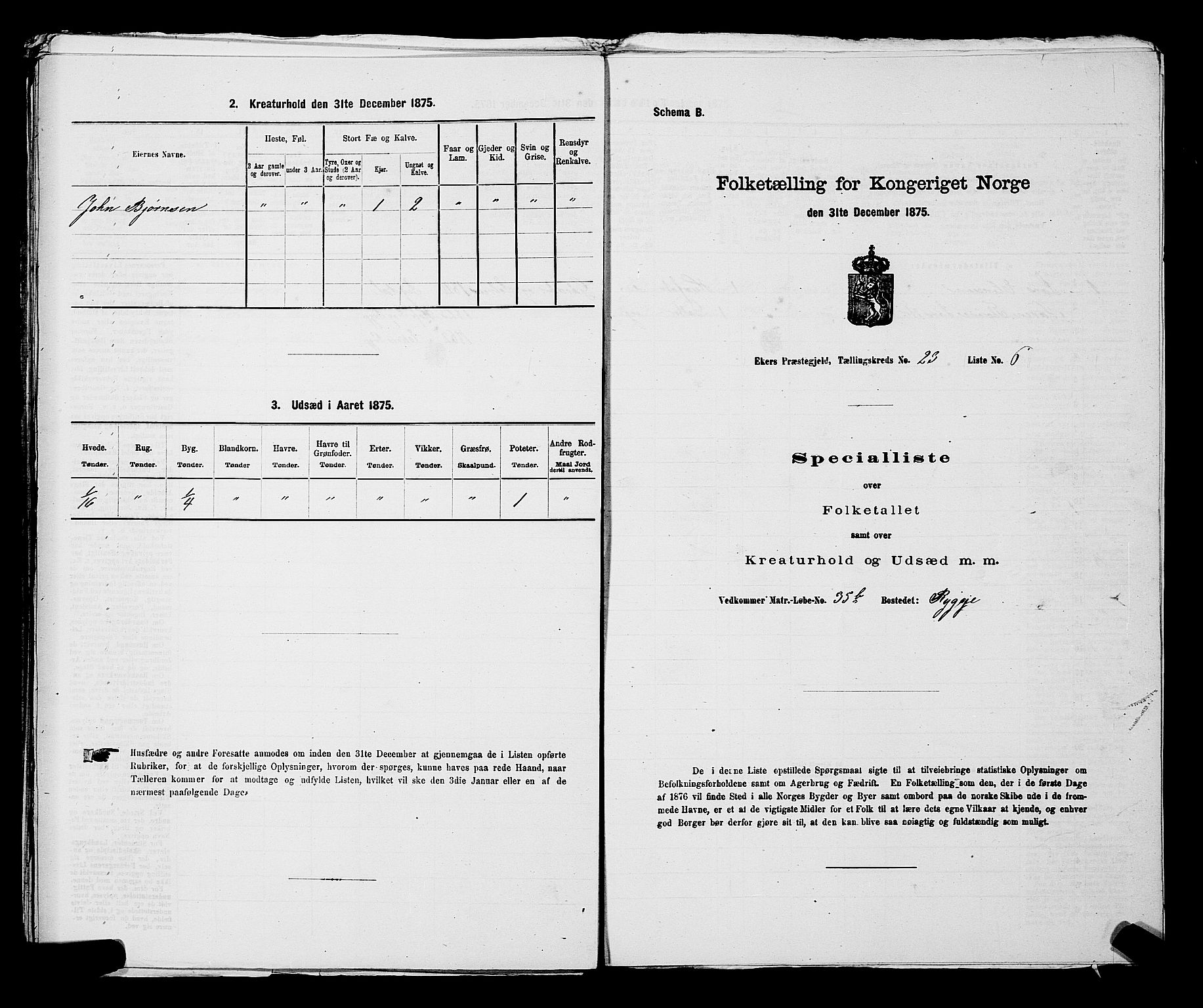 SAKO, 1875 census for 0624P Eiker, 1875, p. 4105