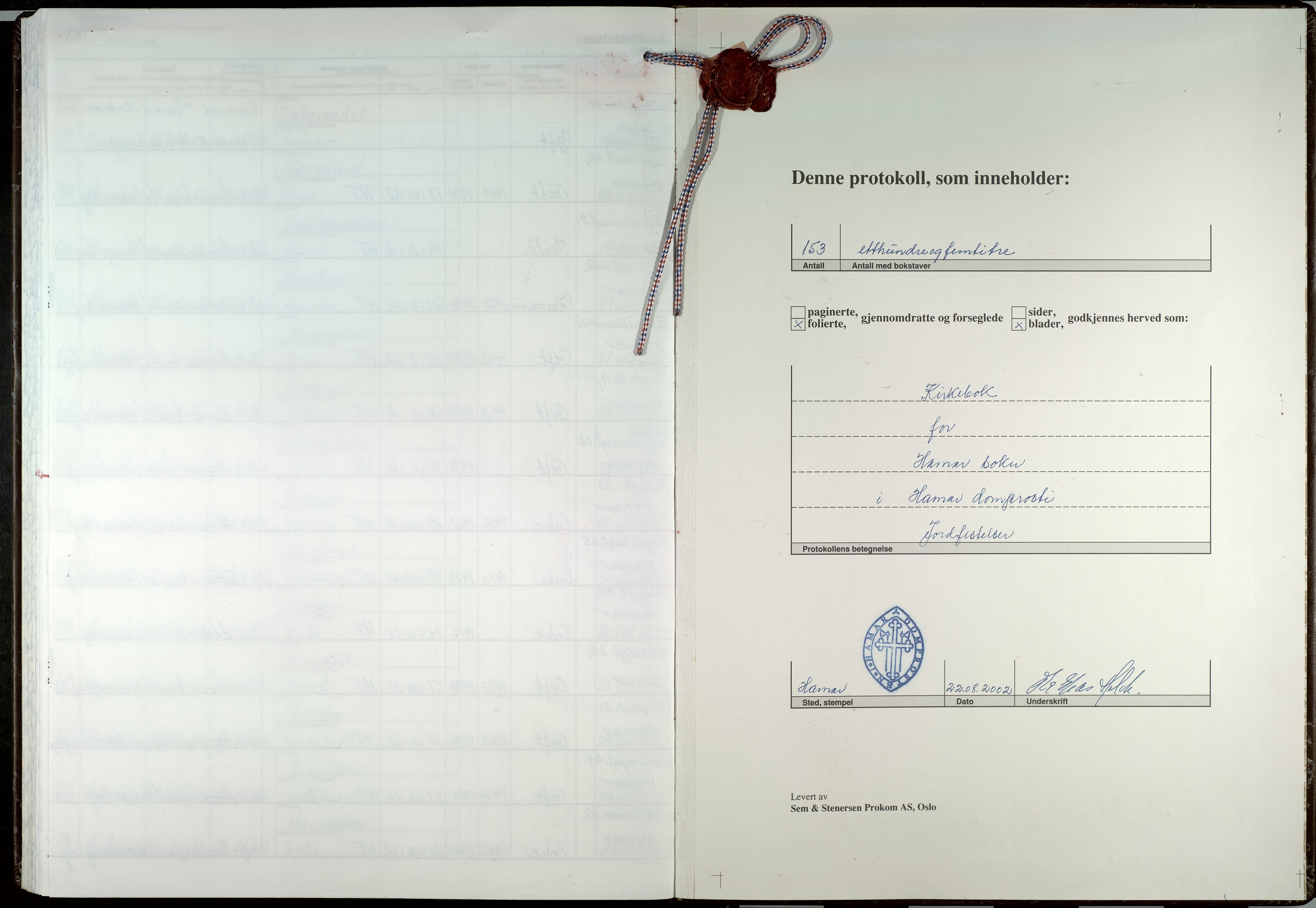 Hamar prestekontor, SAH/DOMPH-002/H/Ha/Haa/L0026: Parish register (official) no. 26, 2002-2013