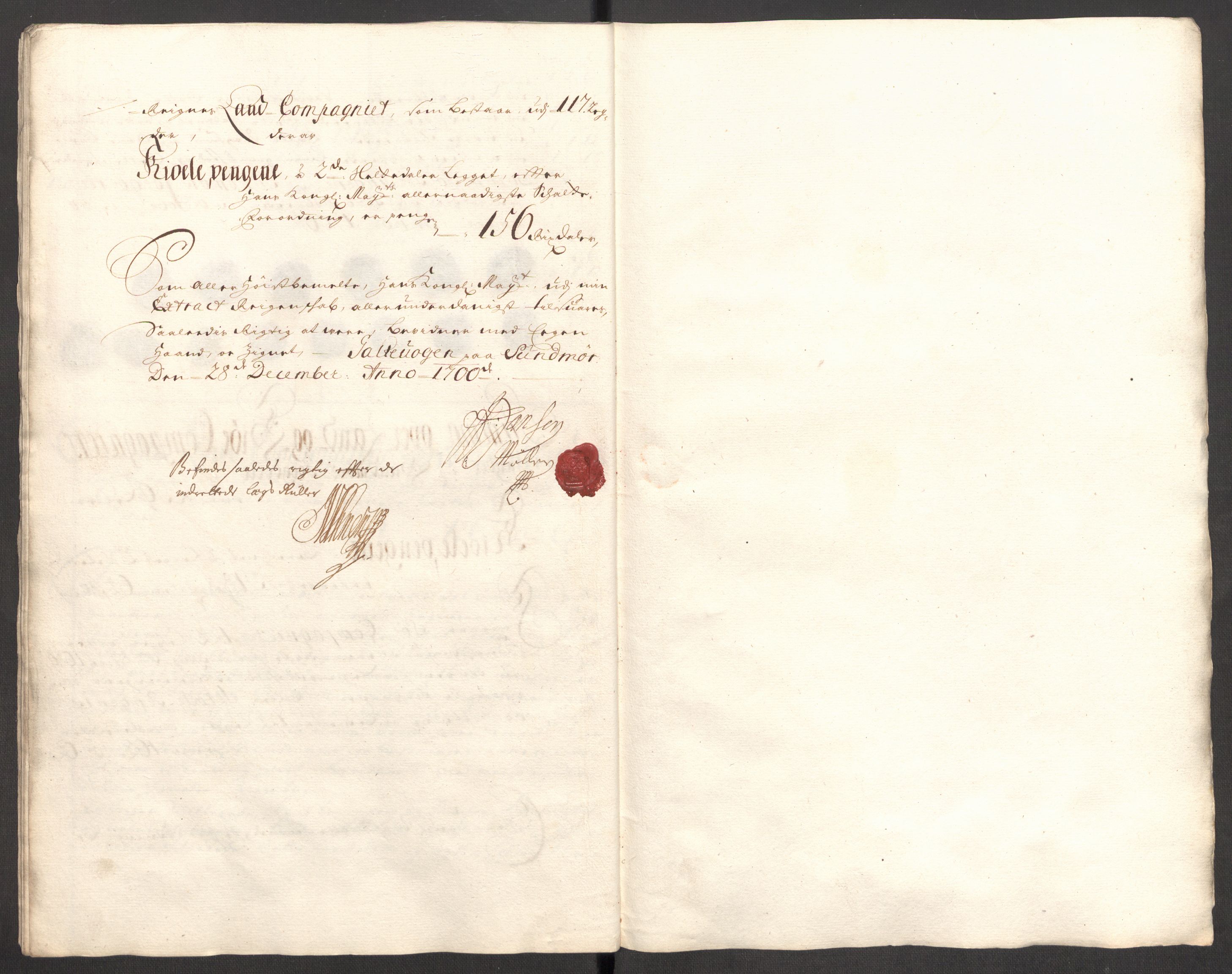 Rentekammeret inntil 1814, Reviderte regnskaper, Fogderegnskap, AV/RA-EA-4092/R54/L3558: Fogderegnskap Sunnmøre, 1700-1701, p. 88