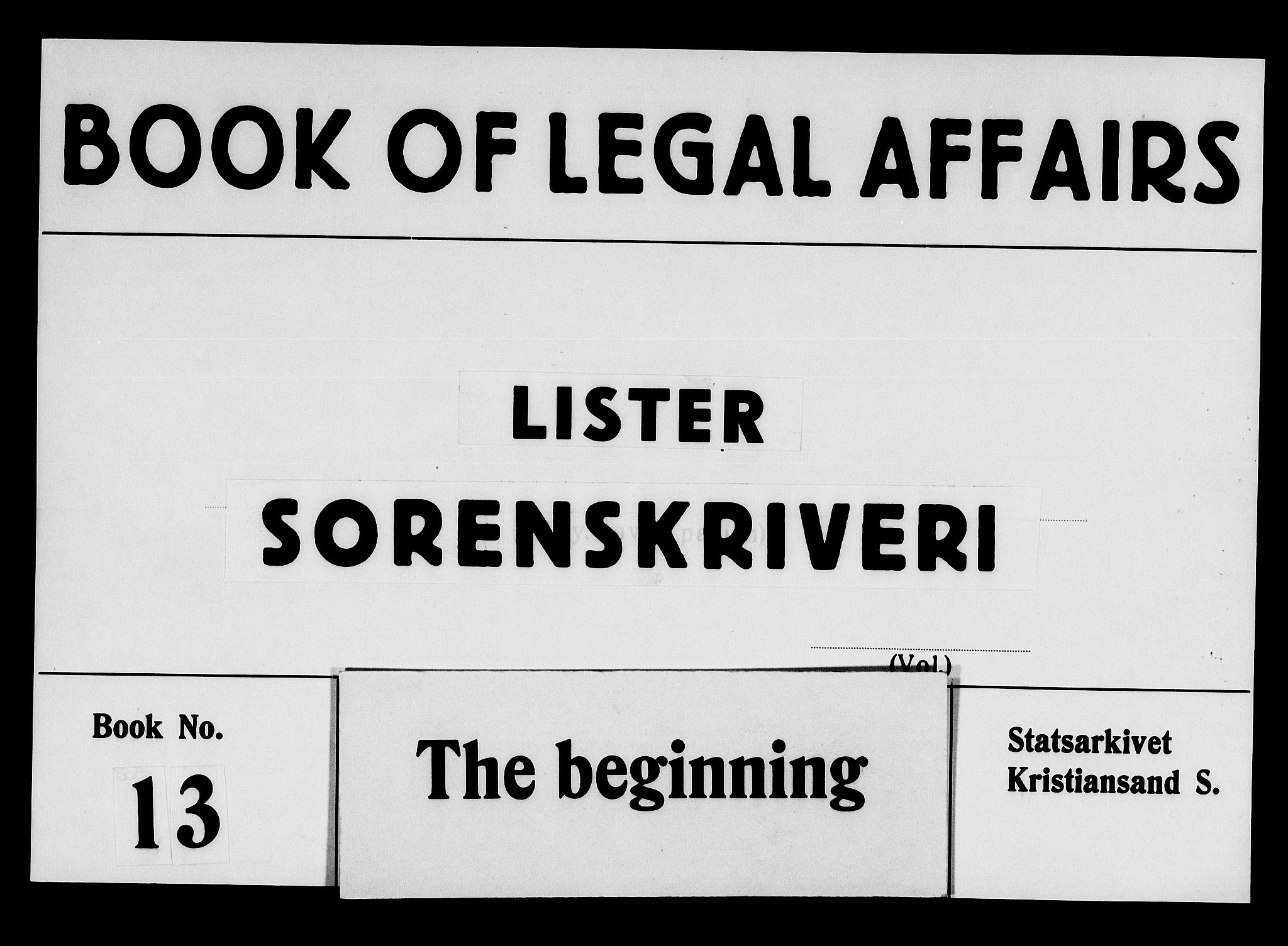 Lister sorenskriveri, AV/SAK-1221-0003/F/Fa/L0013: Tingbok nr 13, 1685