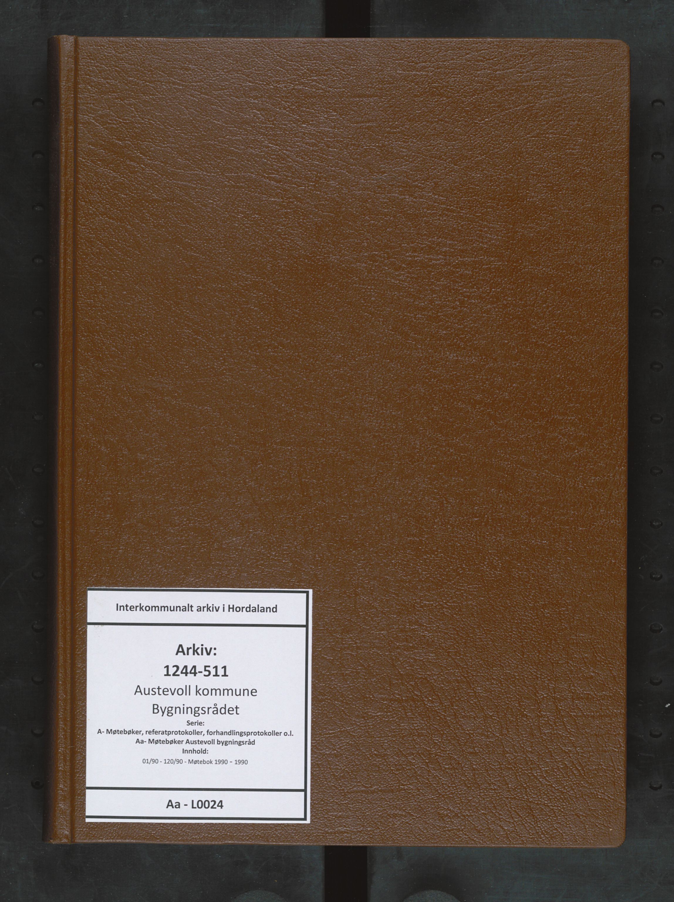 Austevoll kommune. Bygningsrådet, IKAH/1244-511/A/Aa/L0024: Møtebok for Austevoll bygningsråd, 1990