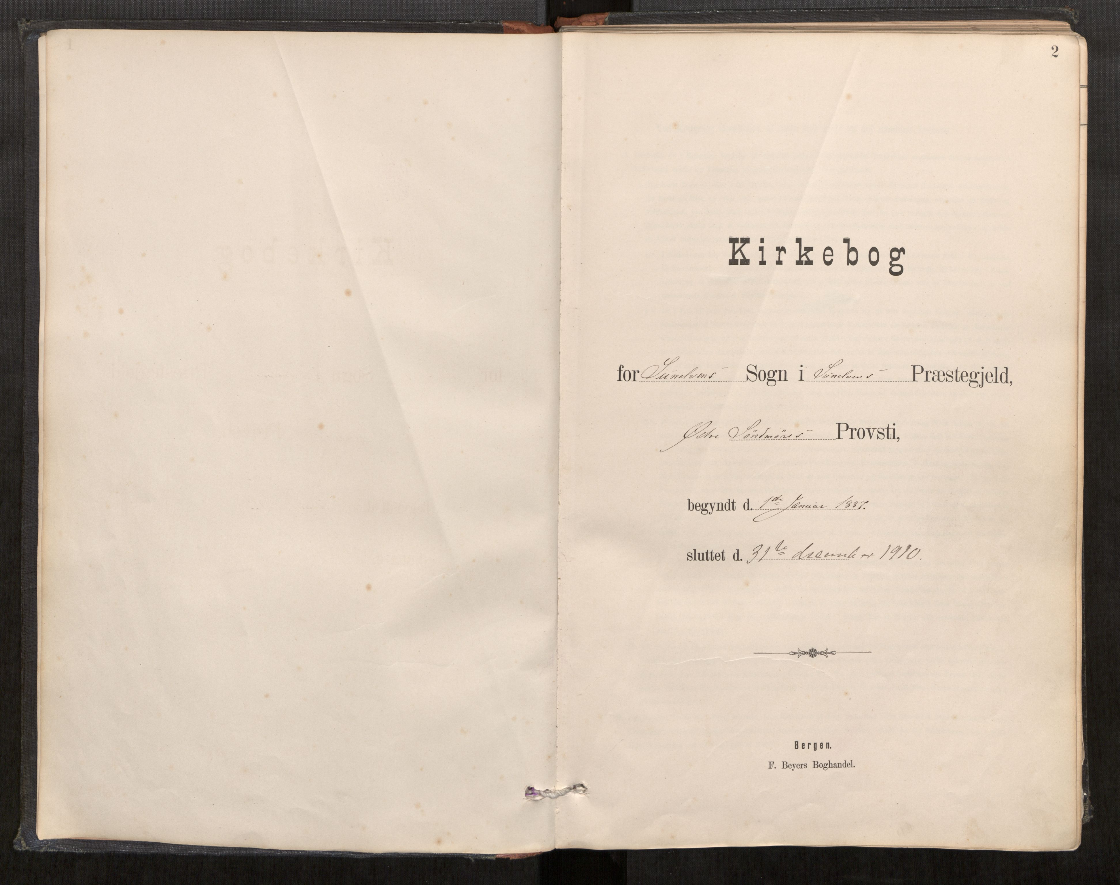 Sunnylven sokneprestkontor, AV/SAT-A-1007/H/Ha/Haa/L0003: Parish register (official) no. 517A10, 1887-1915, p. 2