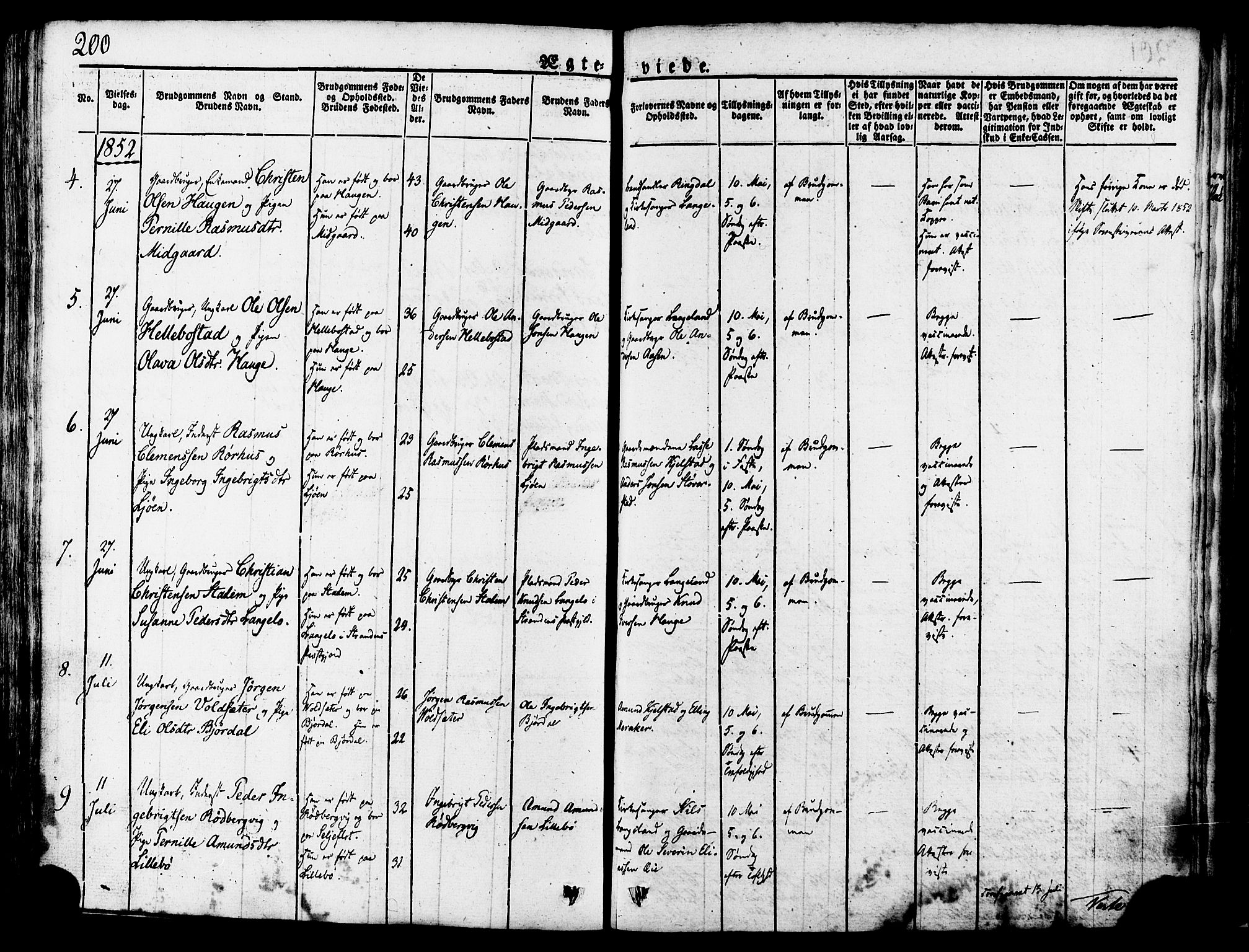 Ministerialprotokoller, klokkerbøker og fødselsregistre - Møre og Romsdal, AV/SAT-A-1454/517/L0221: Parish register (official) no. 517A01, 1827-1858, p. 200