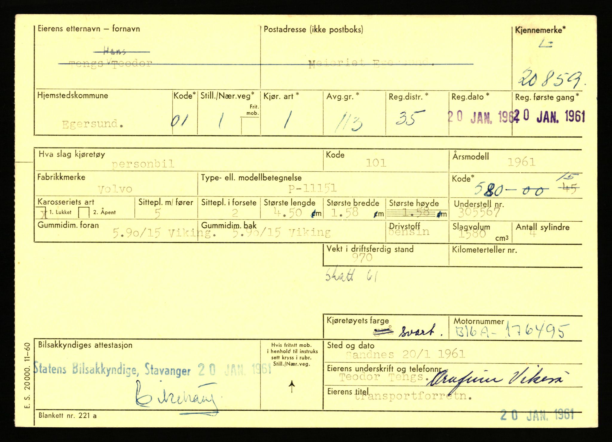 Stavanger trafikkstasjon, AV/SAST-A-101942/0/F/L0037: L-20500 - L-21499, 1930-1971, p. 1239