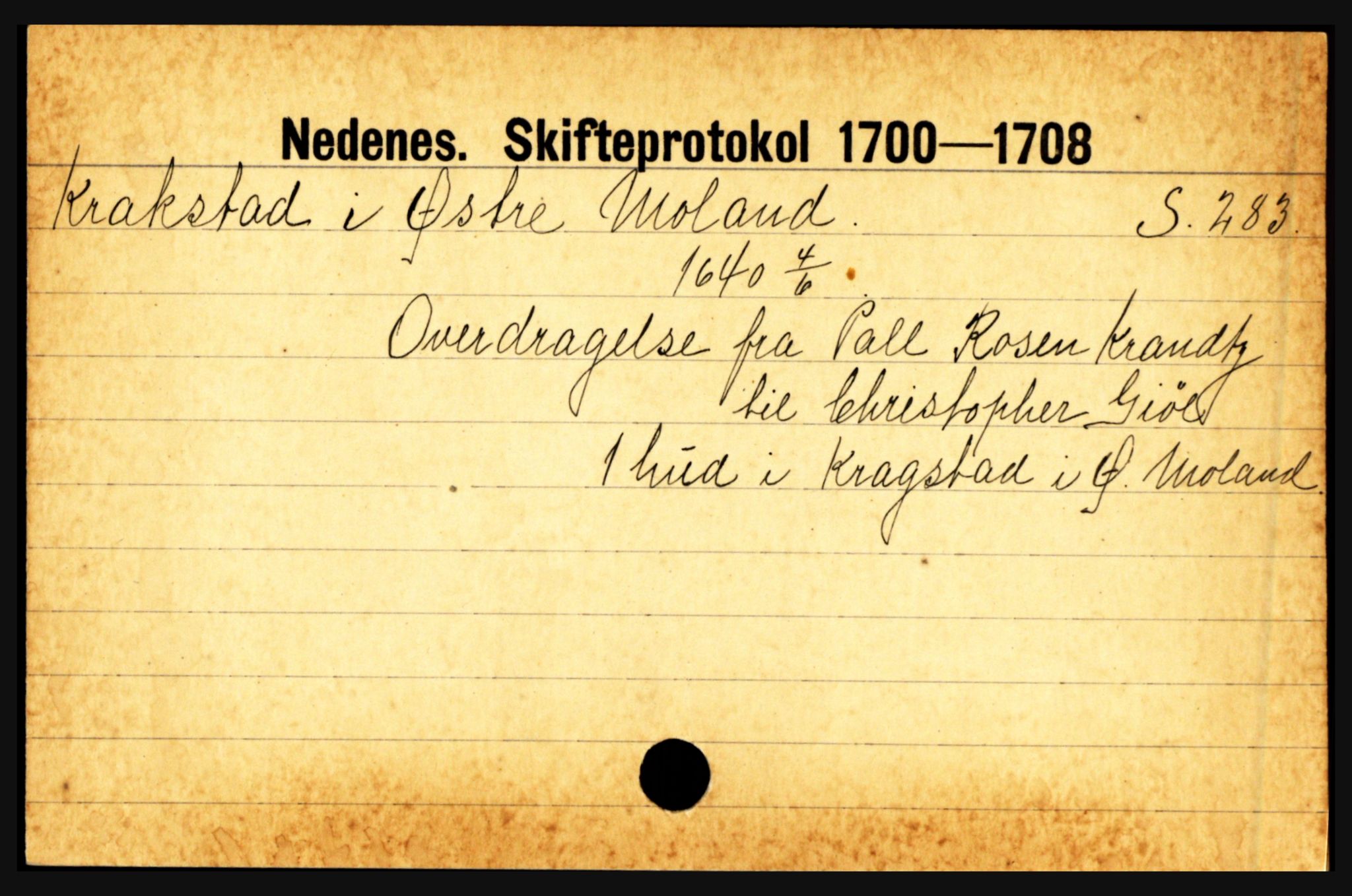 Nedenes sorenskriveri før 1824, AV/SAK-1221-0007/H, p. 15881