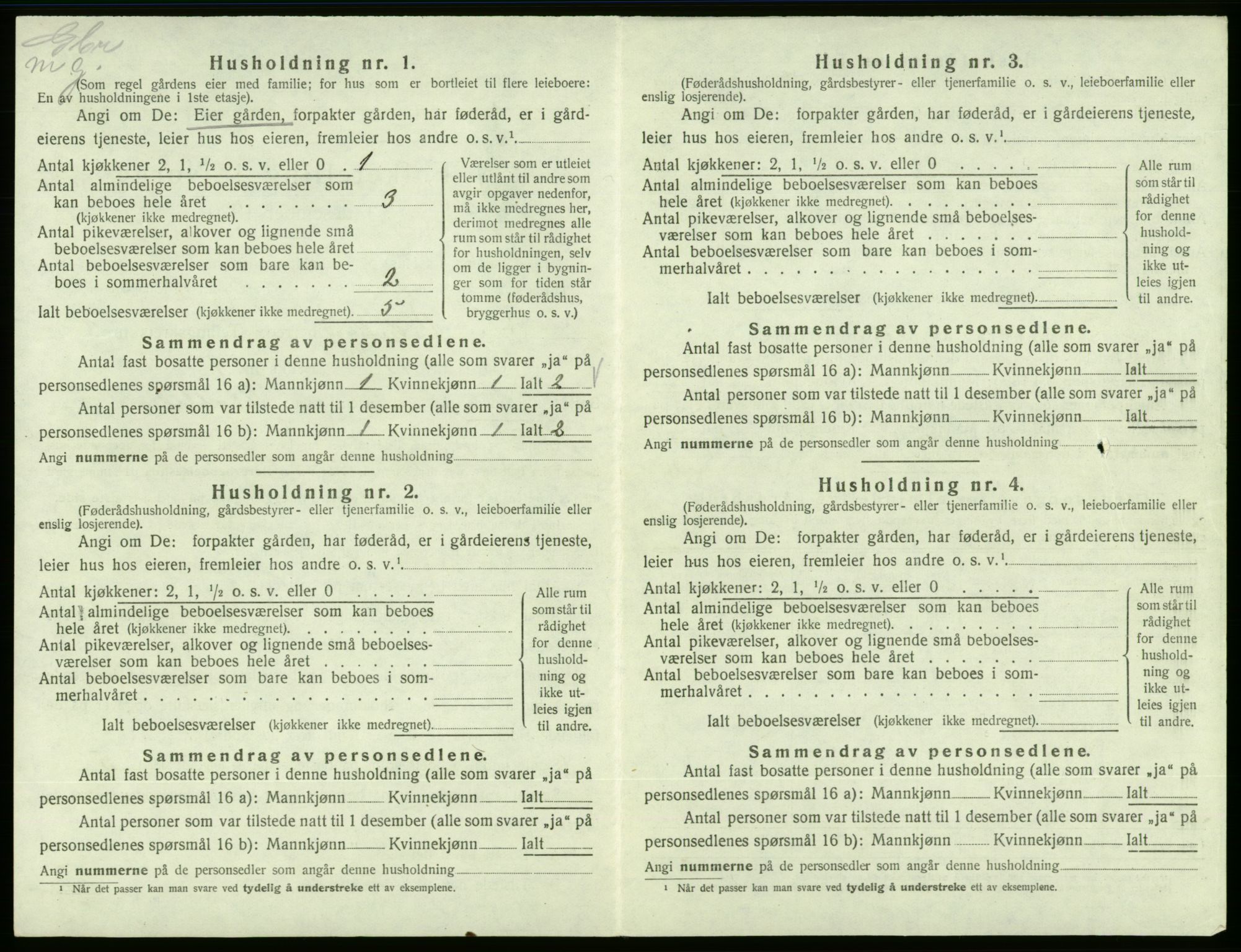 SAB, 1920 census for Vikebygd, 1920, p. 251