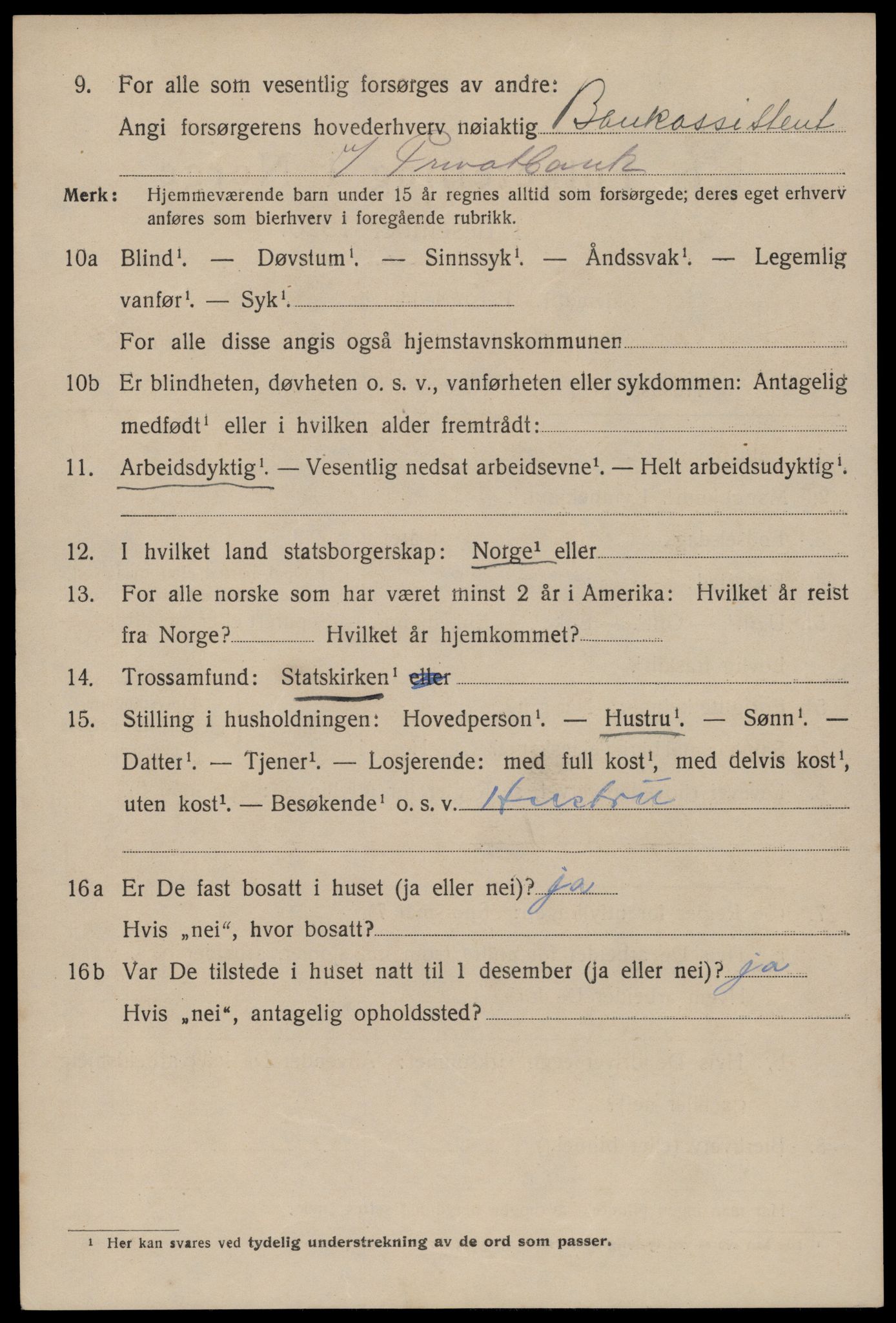 SAST, 1920 census for Stavanger, 1920, p. 61433