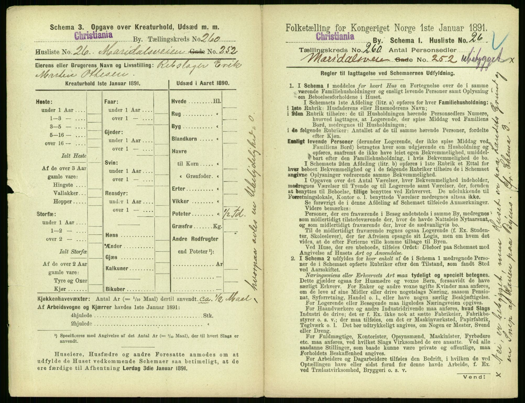 RA, 1891 census for 0301 Kristiania, 1891, p. 157811