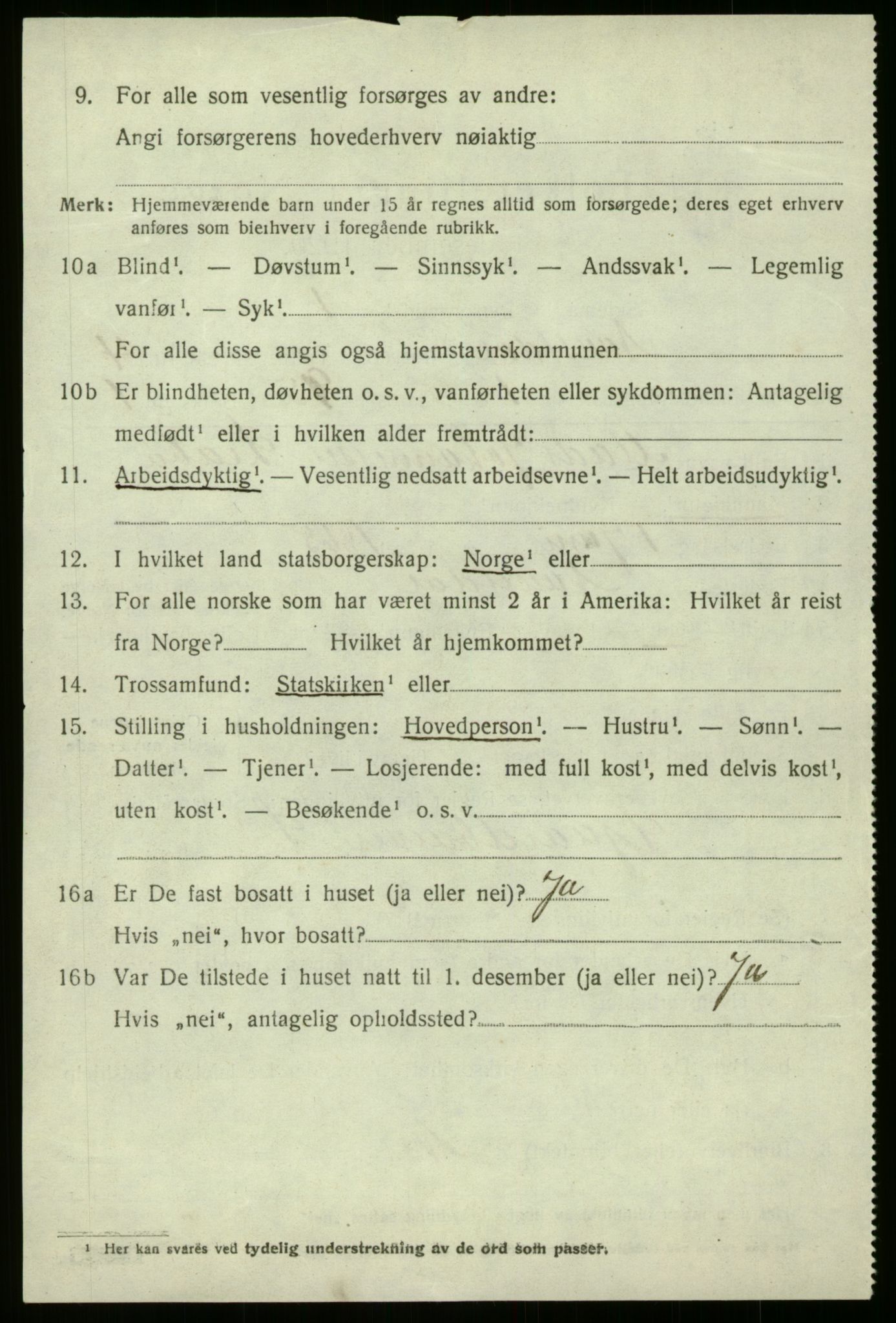 SAB, 1920 census for Naustdal, 1920, p. 2352