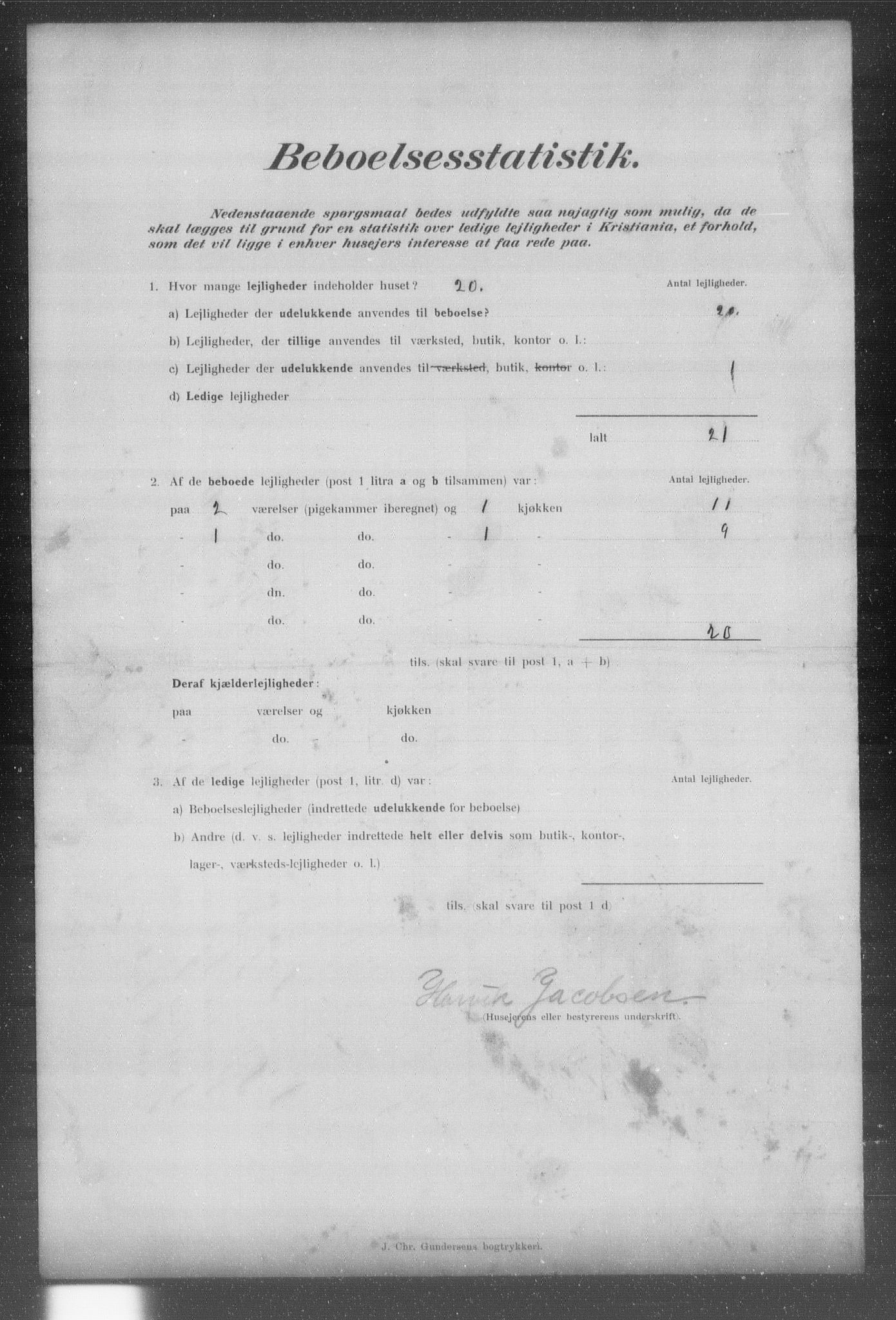 OBA, Municipal Census 1902 for Kristiania, 1902, p. 22913