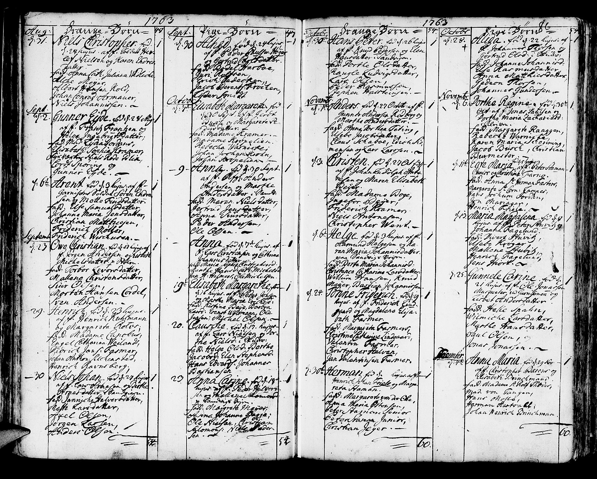 Korskirken sokneprestembete, SAB/A-76101/H/Haa/L0005: Parish register (official) no. A 5, 1751-1789, p. 86