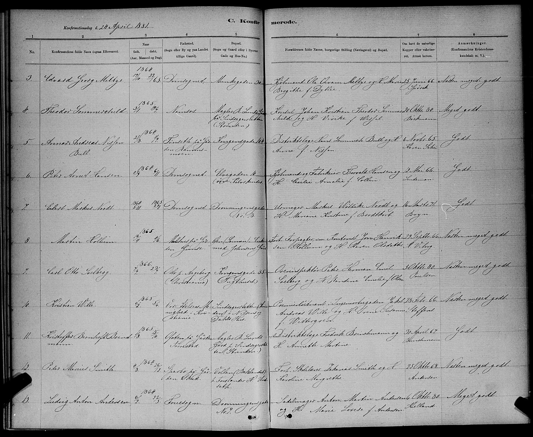 Ministerialprotokoller, klokkerbøker og fødselsregistre - Sør-Trøndelag, SAT/A-1456/601/L0091: Parish register (copy) no. 601C09, 1878-1883