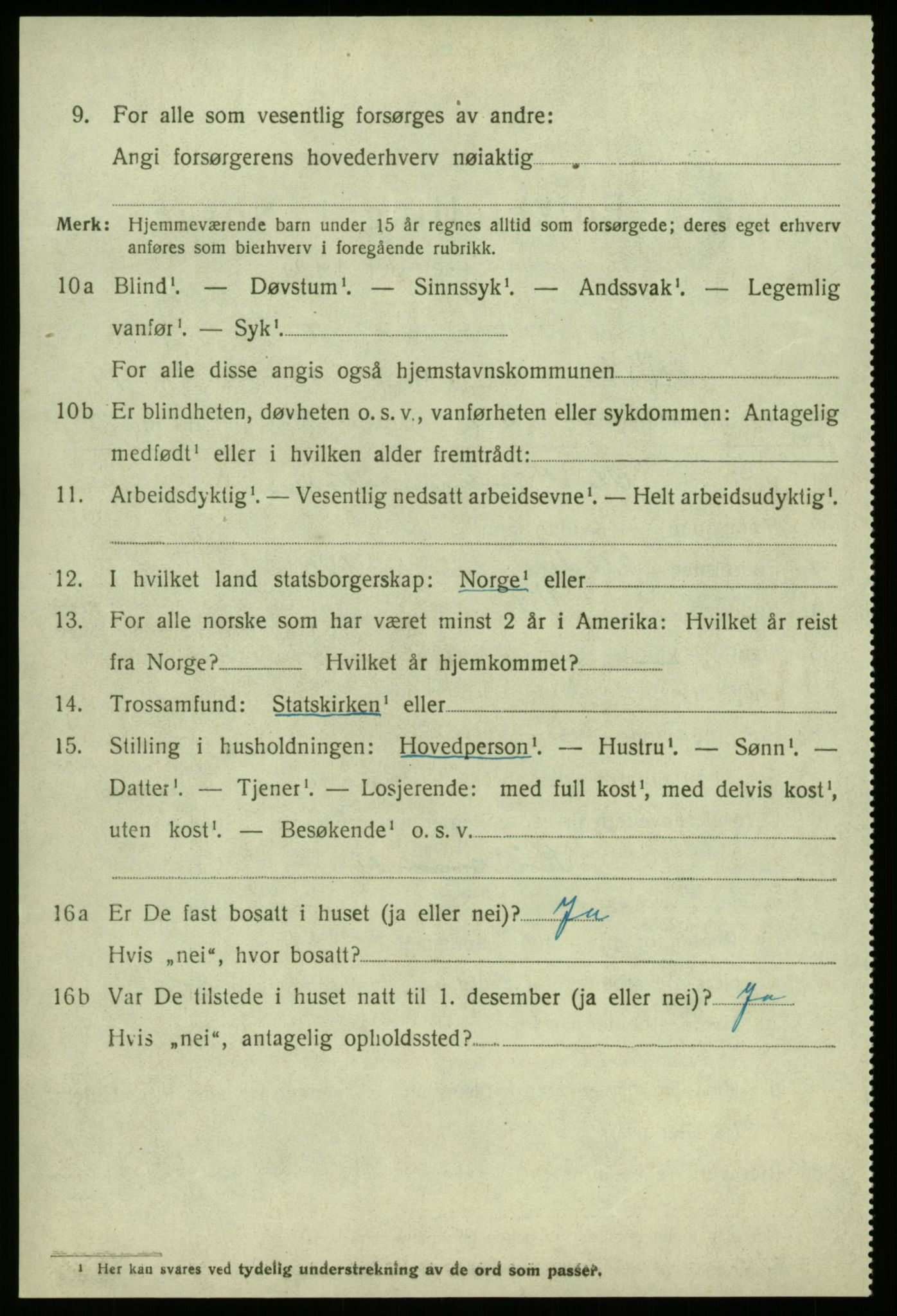 SAB, 1920 census for Vik, 1920, p. 7714