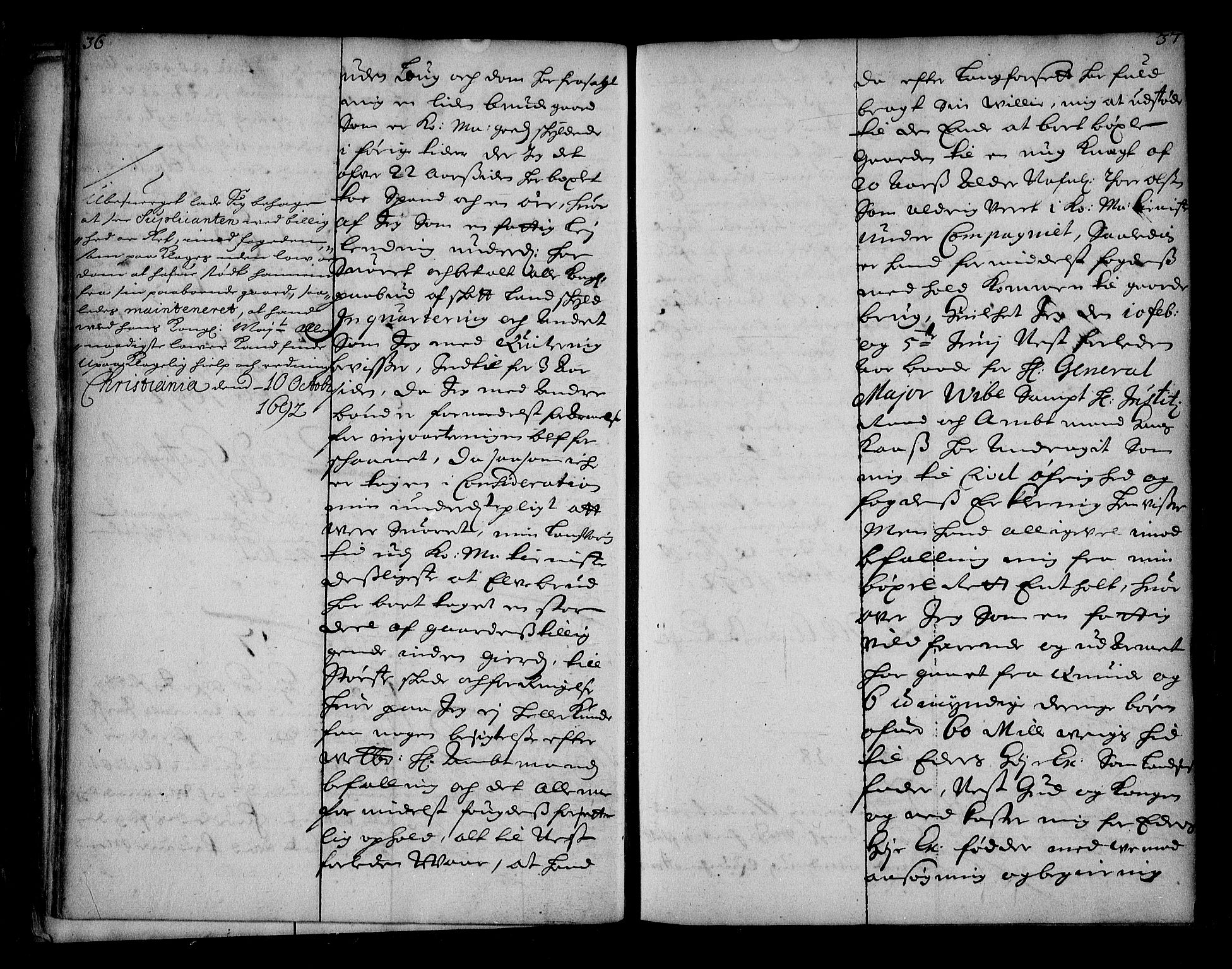 Stattholderembetet 1572-1771, AV/RA-EA-2870/Ae/L0010: Supplikasjons- og resolusjonsprotokoll, 1692-1693, p. 36-37