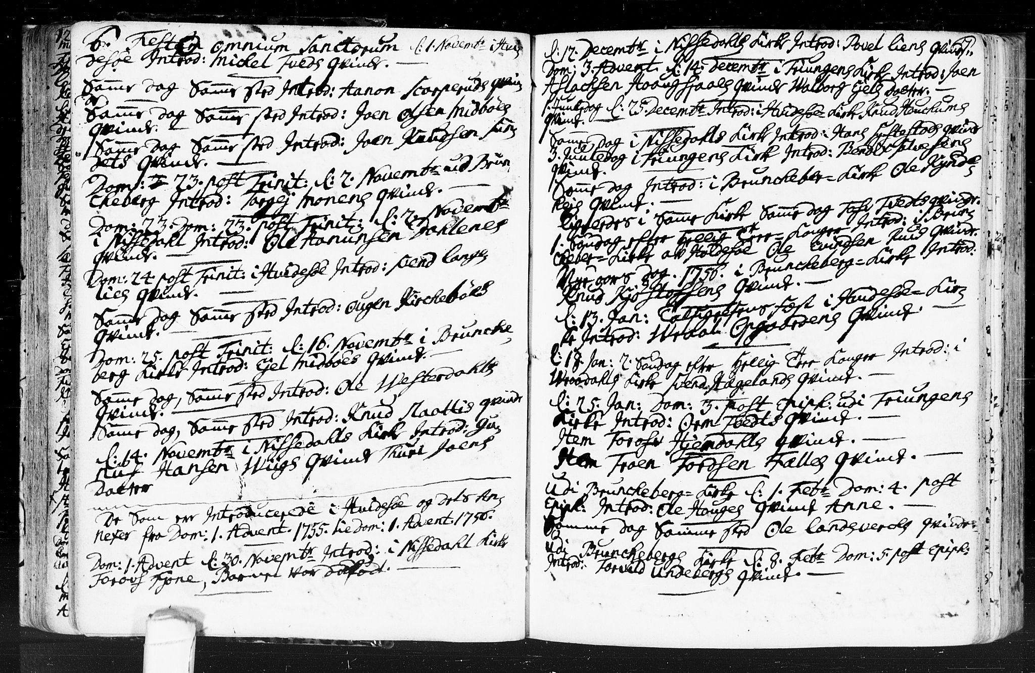 Kviteseid kirkebøker, AV/SAKO-A-276/F/Fa/L0001: Parish register (official) no. I 1, 1754-1773, p. 6-7