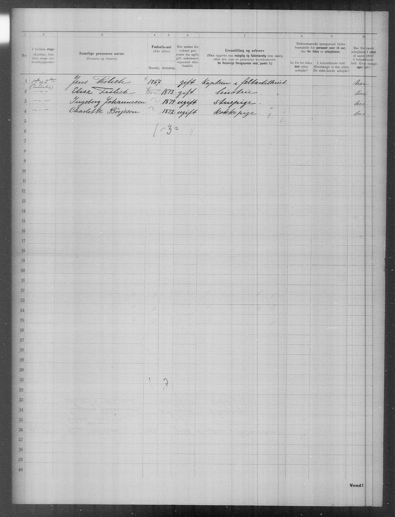 OBA, Municipal Census 1903 for Kristiania, 1903, p. 6653