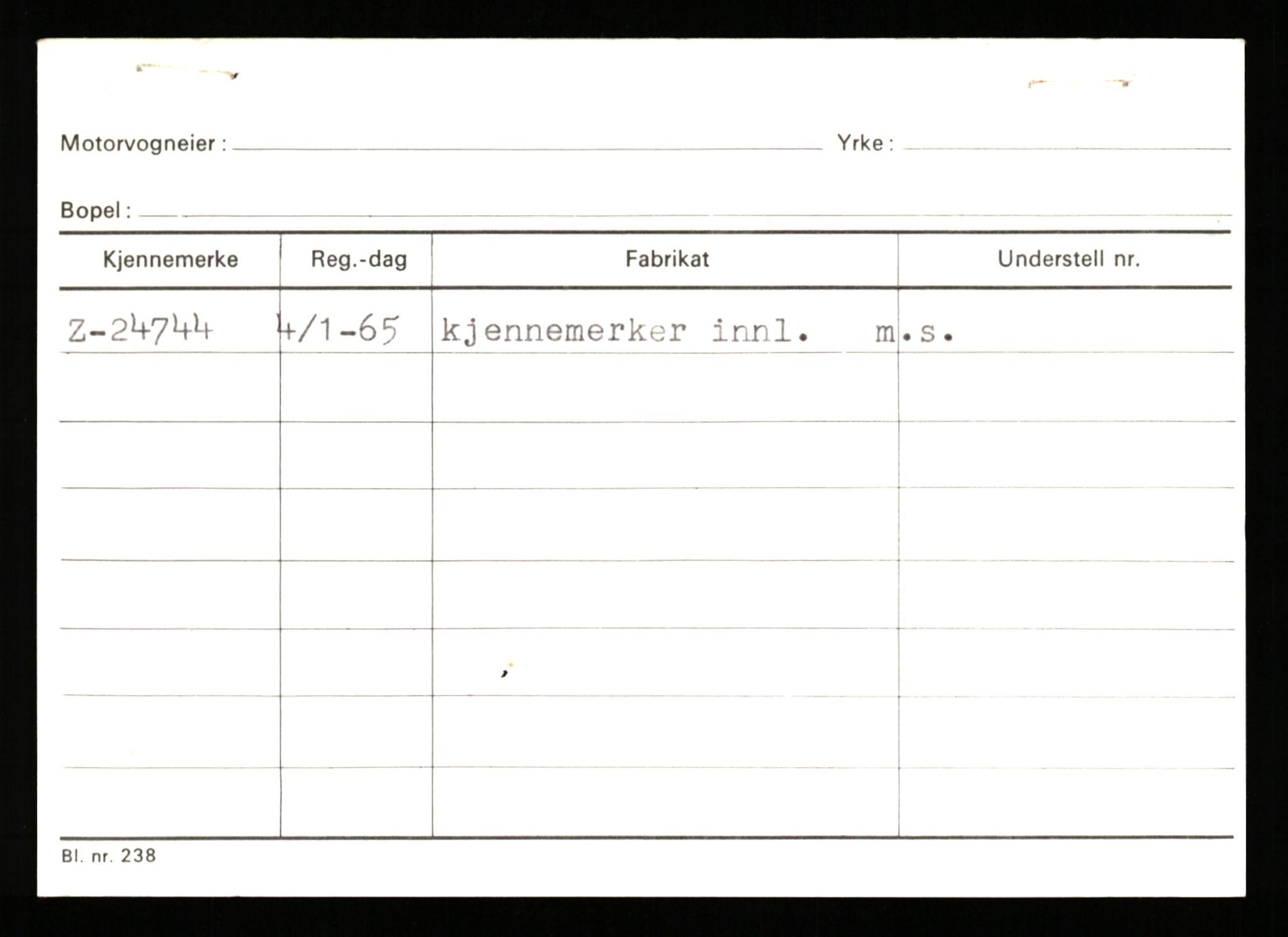 Stavanger trafikkstasjon, SAST/A-101942/0/G/L0005: Registreringsnummer: 23000 - 34245, 1930-1971, p. 441