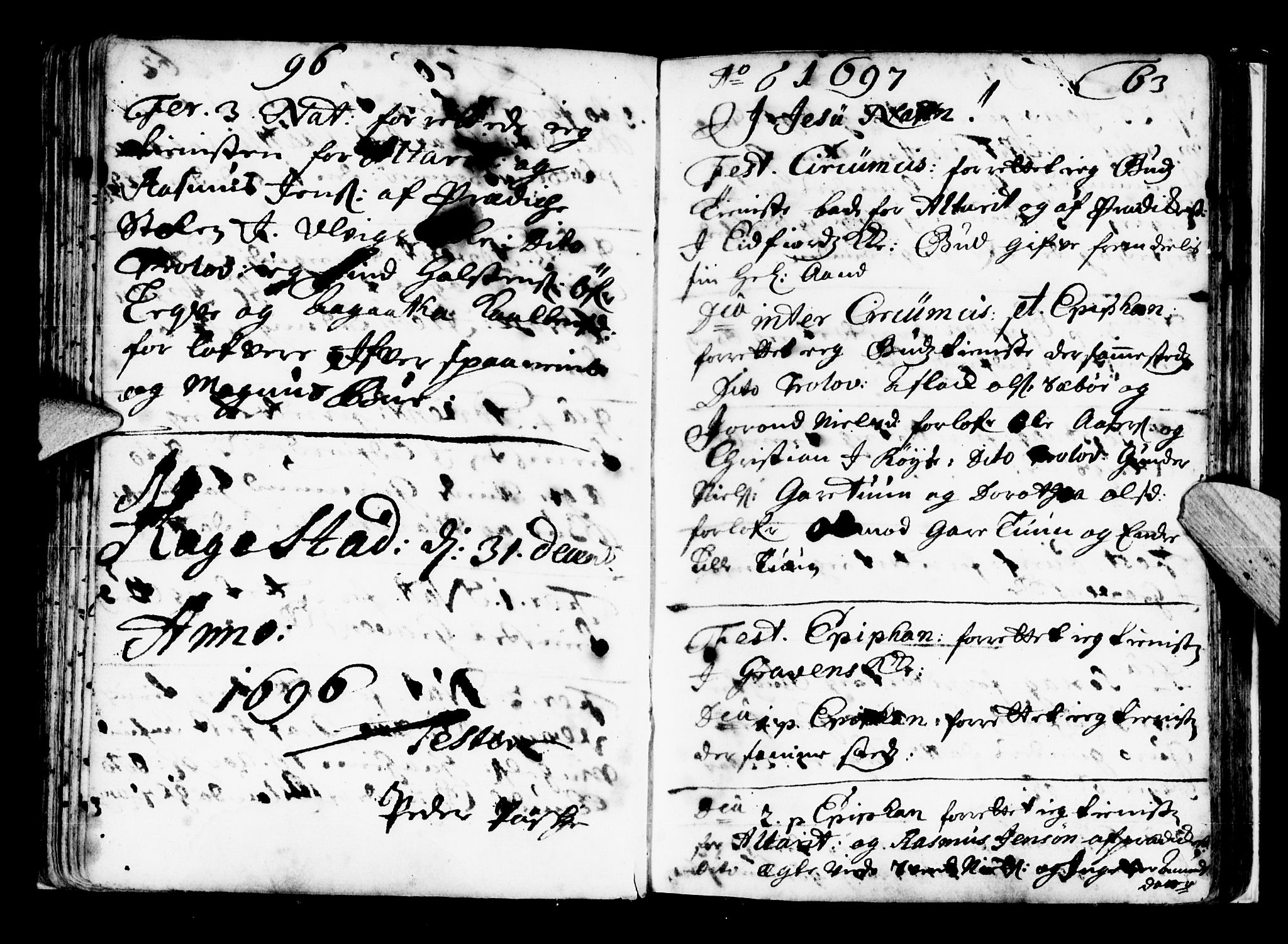 Ulvik sokneprestembete, AV/SAB-A-78801/H/Haa: Parish register (official) no. A 2, 1689-1706, p. 63