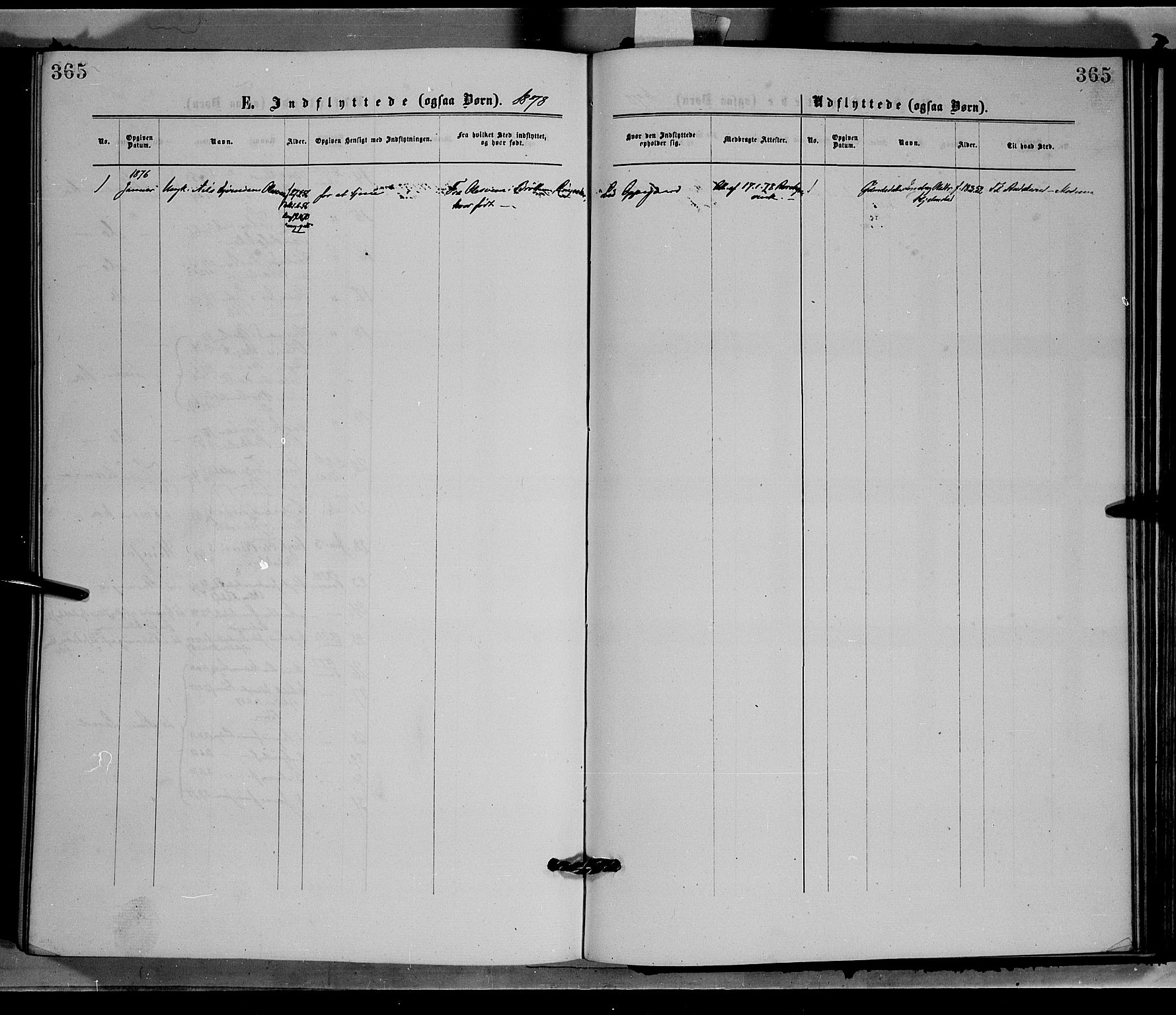 Øyer prestekontor, SAH/PREST-084/H/Ha/Haa/L0007: Parish register (official) no. 7, 1875-1878, p. 365