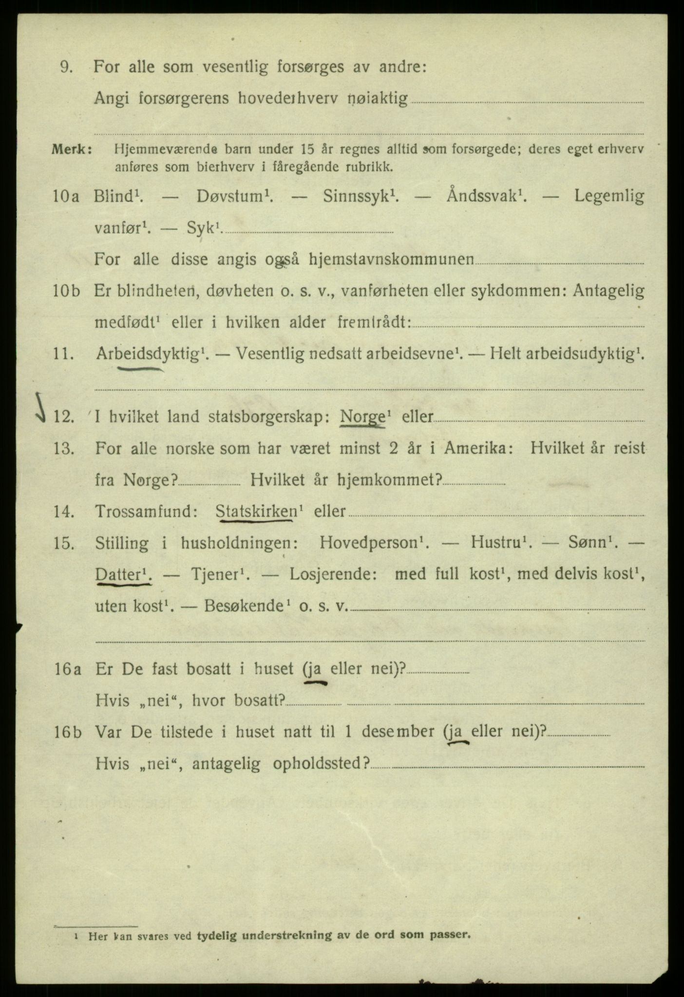 SAB, 1920 census for Bergen, 1920, p. 71346