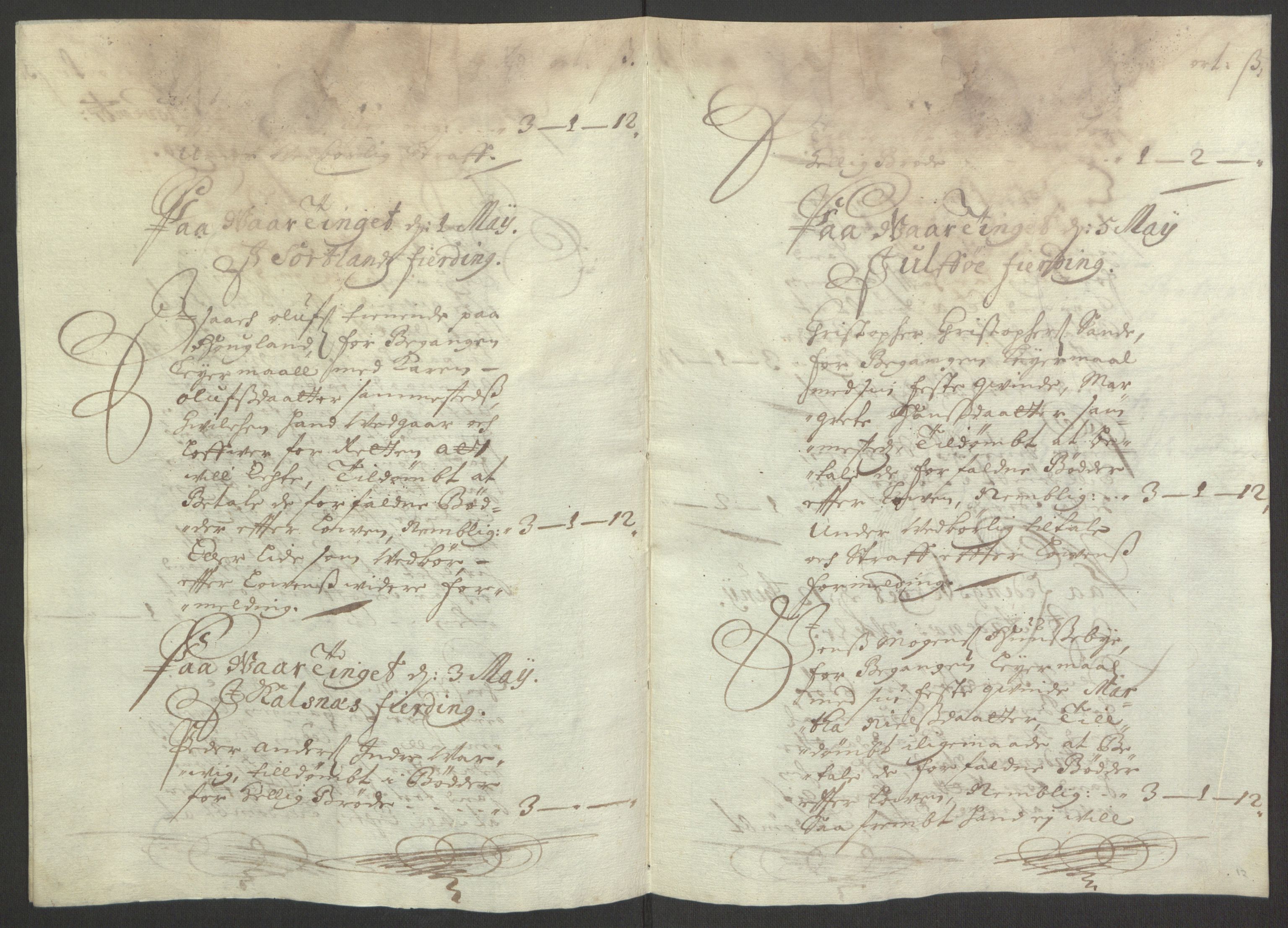 Rentekammeret inntil 1814, Reviderte regnskaper, Fogderegnskap, AV/RA-EA-4092/R67/L4677: Fogderegnskap Vesterålen, Andenes og Lofoten, 1694-1695, p. 152