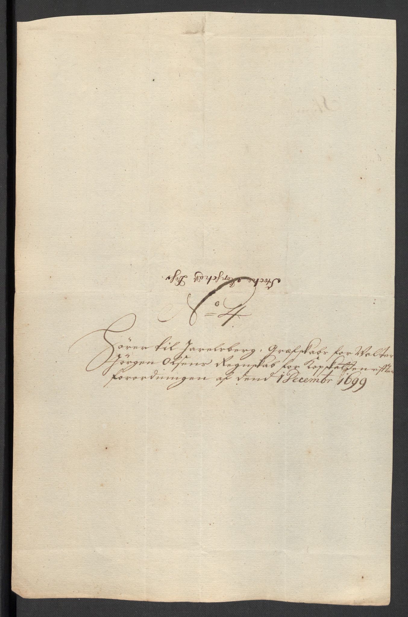 Rentekammeret inntil 1814, Reviderte regnskaper, Fogderegnskap, AV/RA-EA-4092/R32/L1869: Fogderegnskap Jarlsberg grevskap, 1700-1701, p. 133