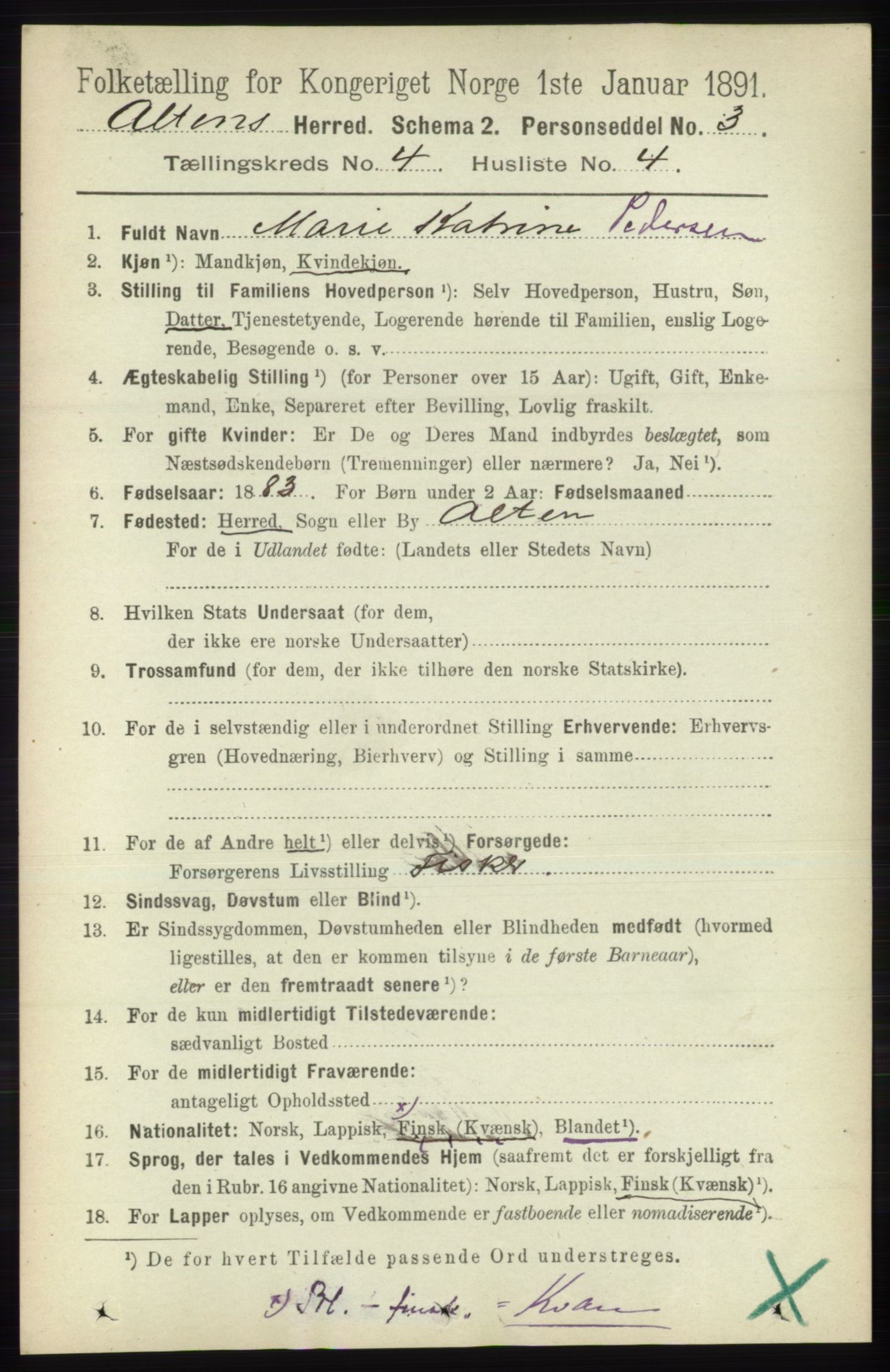 RA, 1891 census for 2012 Alta, 1891, p. 1379