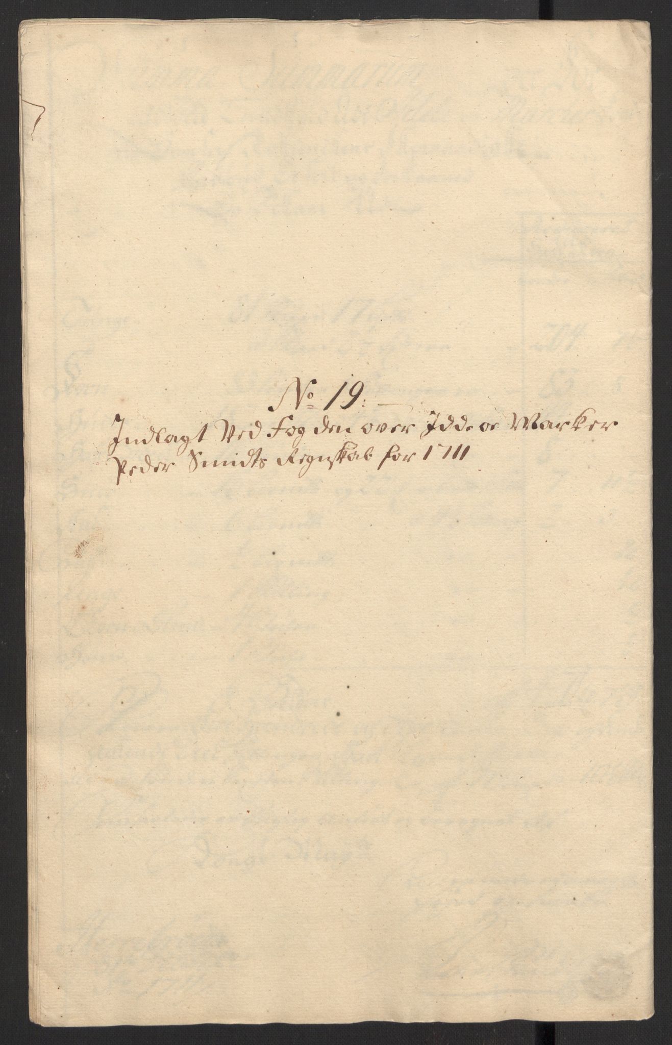 Rentekammeret inntil 1814, Reviderte regnskaper, Fogderegnskap, RA/EA-4092/R01/L0020: Fogderegnskap Idd og Marker, 1711, p. 154