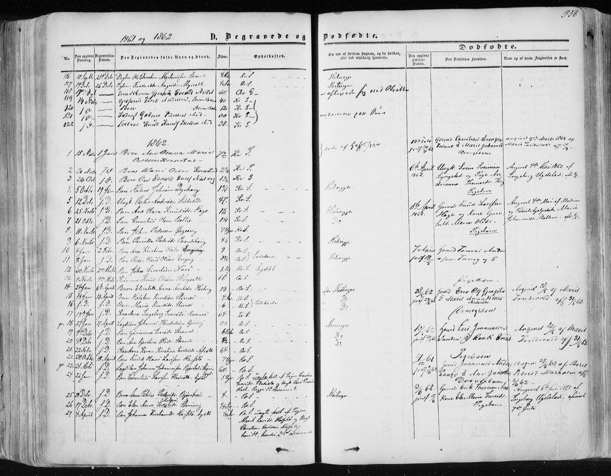 Ministerialprotokoller, klokkerbøker og fødselsregistre - Møre og Romsdal, AV/SAT-A-1454/568/L0804: Parish register (official) no. 568A11, 1854-1868, p. 358