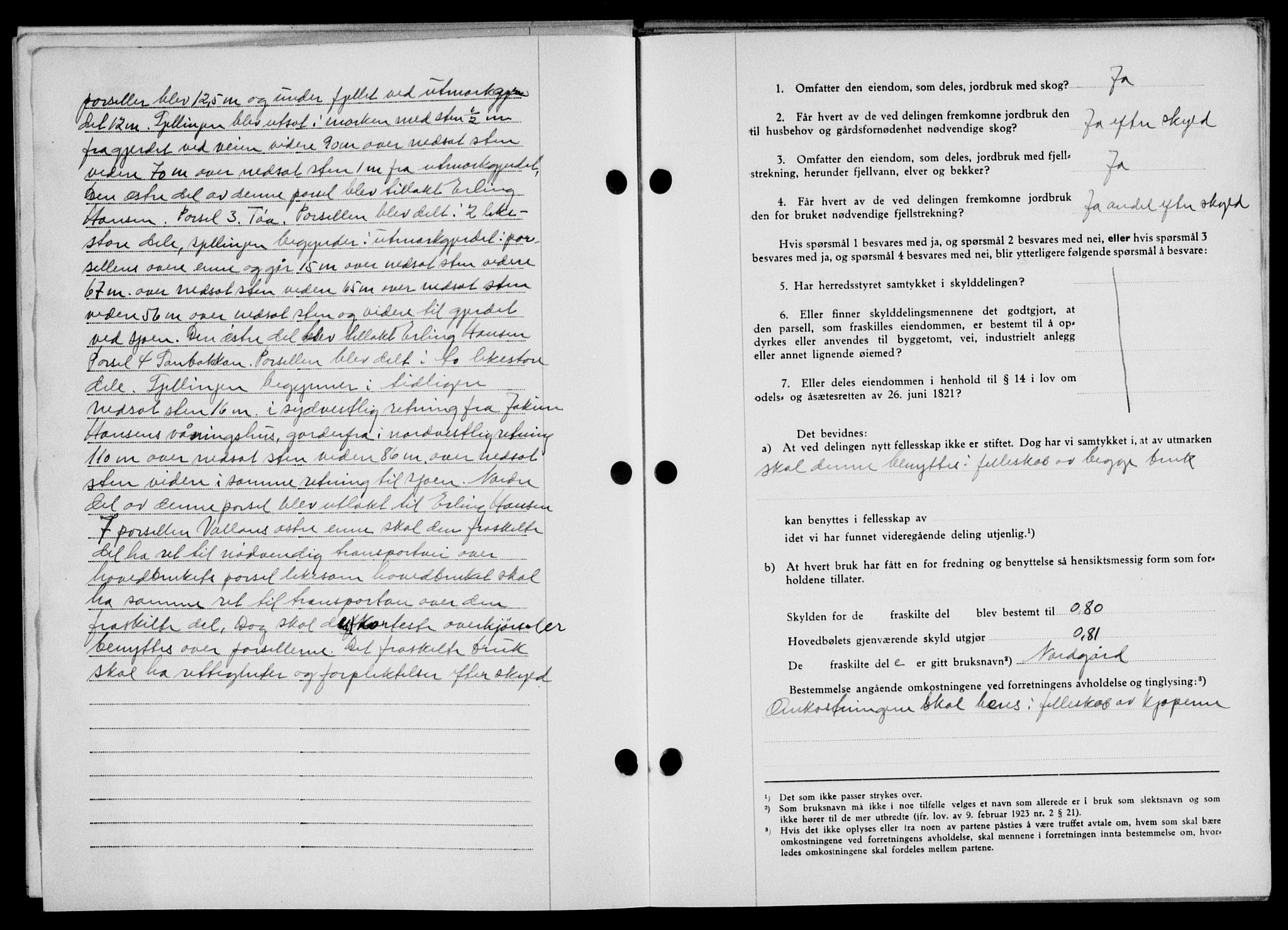 Lofoten sorenskriveri, AV/SAT-A-0017/1/2/2C/L0009a: Mortgage book no. 9a, 1941-1942, Diary no: : 51/1942