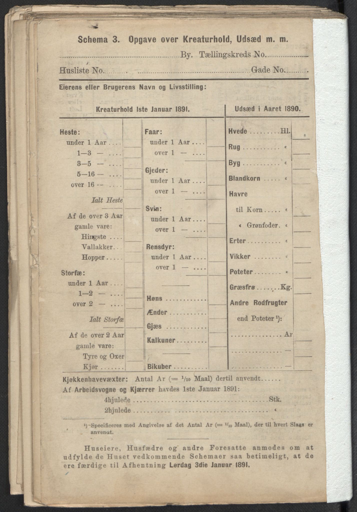 RA, 1891 Census for 1301 Bergen, 1891, p. 7046