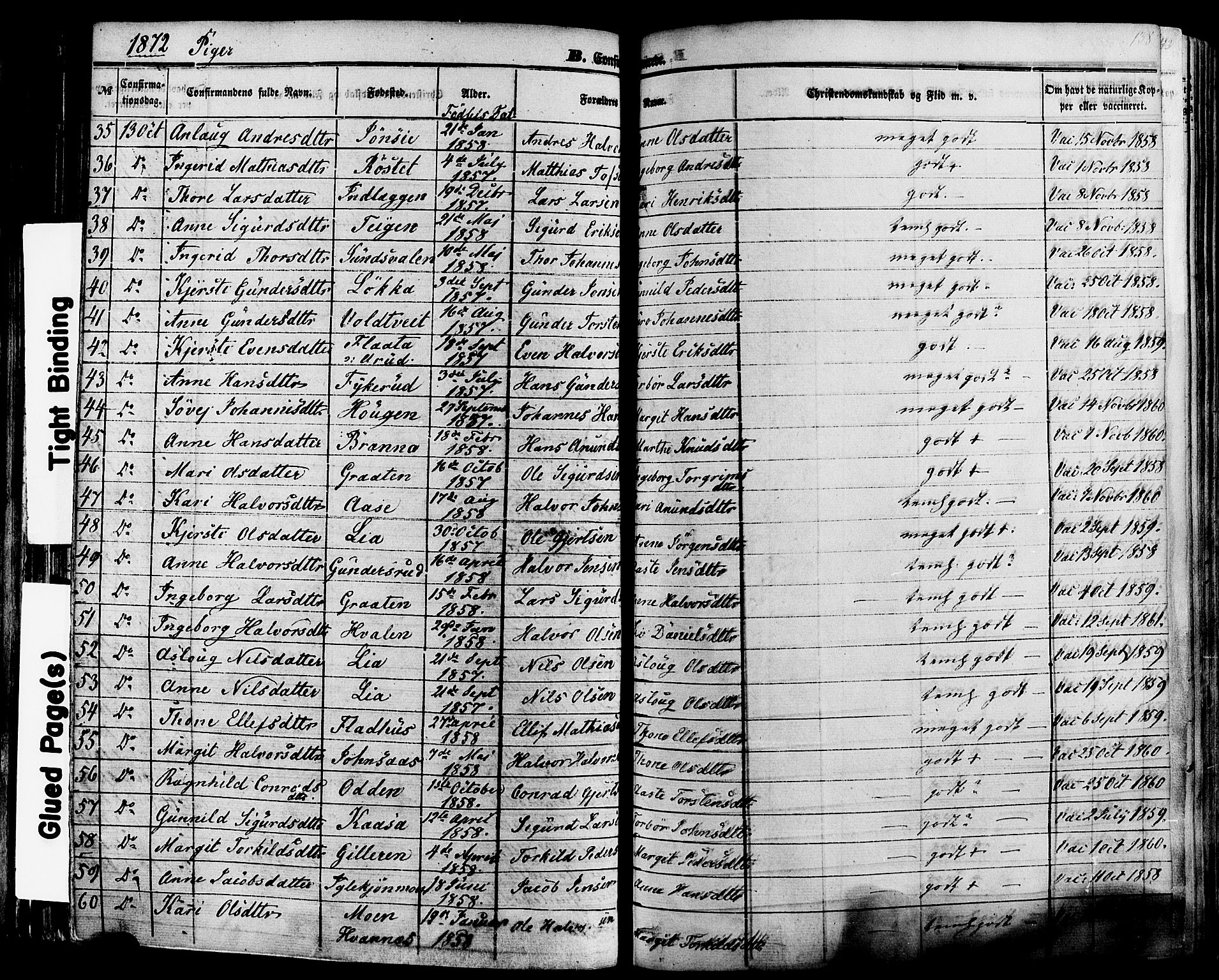 Sauherad kirkebøker, AV/SAKO-A-298/F/Fa/L0007: Parish register (official) no. I 7, 1851-1873, p. 138