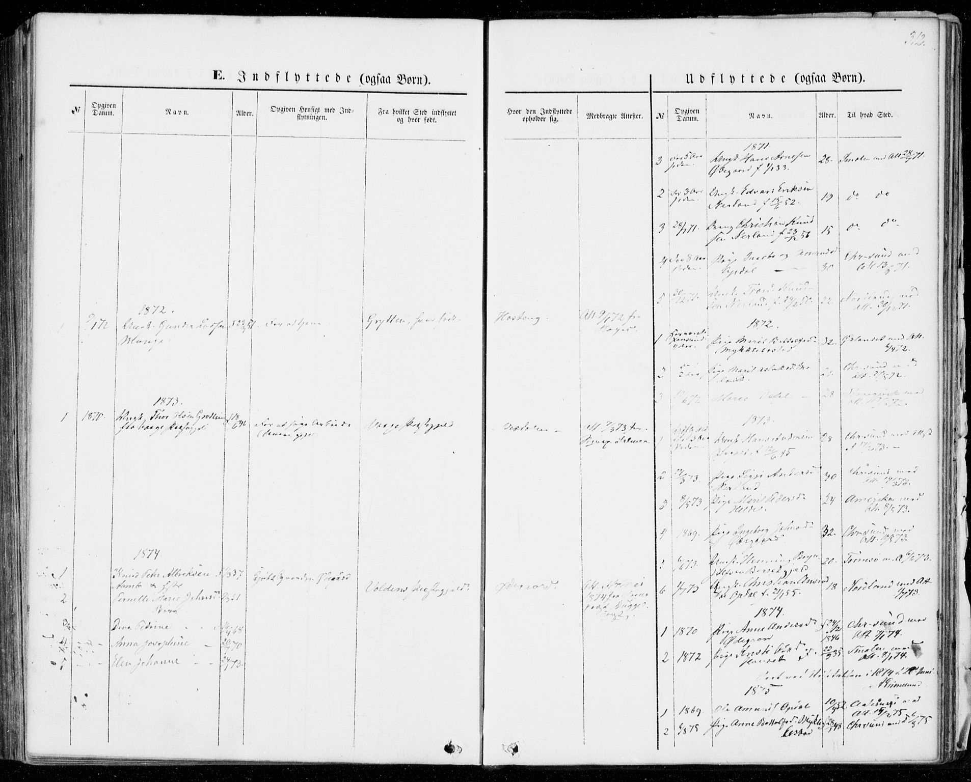 Ministerialprotokoller, klokkerbøker og fødselsregistre - Møre og Romsdal, SAT/A-1454/554/L0643: Parish register (official) no. 554A01, 1846-1879, p. 312