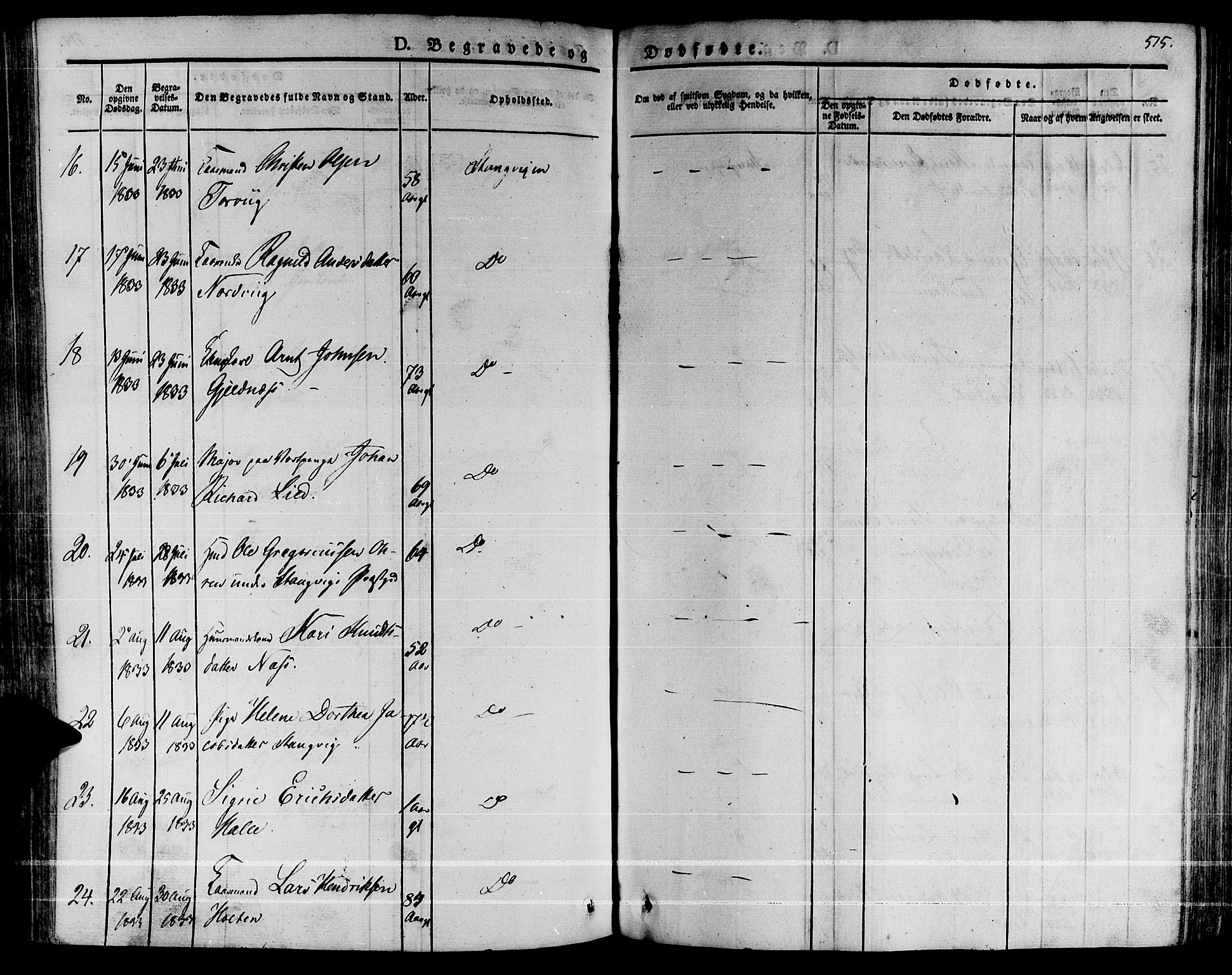 Ministerialprotokoller, klokkerbøker og fødselsregistre - Møre og Romsdal, SAT/A-1454/592/L1024: Parish register (official) no. 592A03 /1, 1831-1849, p. 515