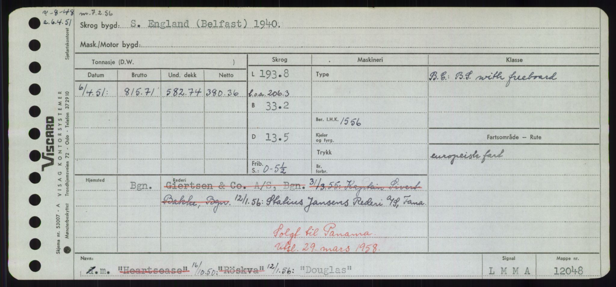 Sjøfartsdirektoratet med forløpere, Skipsmålingen, RA/S-1627/H/Hd/L0008: Fartøy, C-D, p. 587