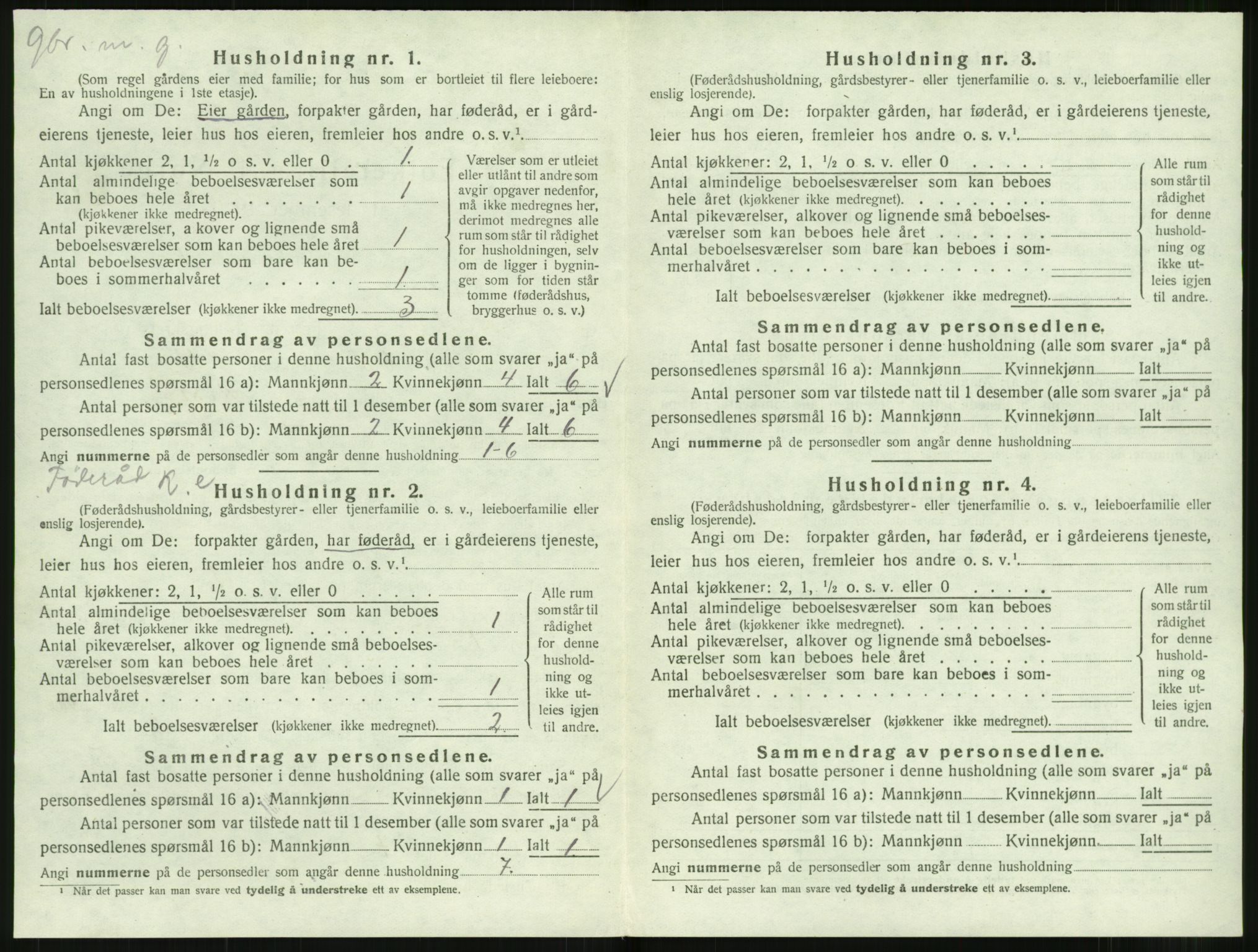 SAT, 1920 census for Norddal, 1920, p. 866