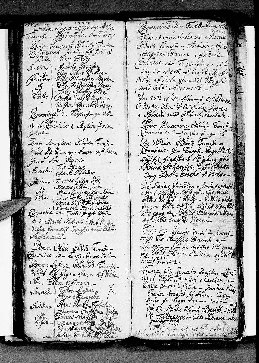 Ministerialprotokoller, klokkerbøker og fødselsregistre - Nordland, SAT/A-1459/816/L0237: Parish register (official) no. 816A03, 1757-1776, p. 175-176