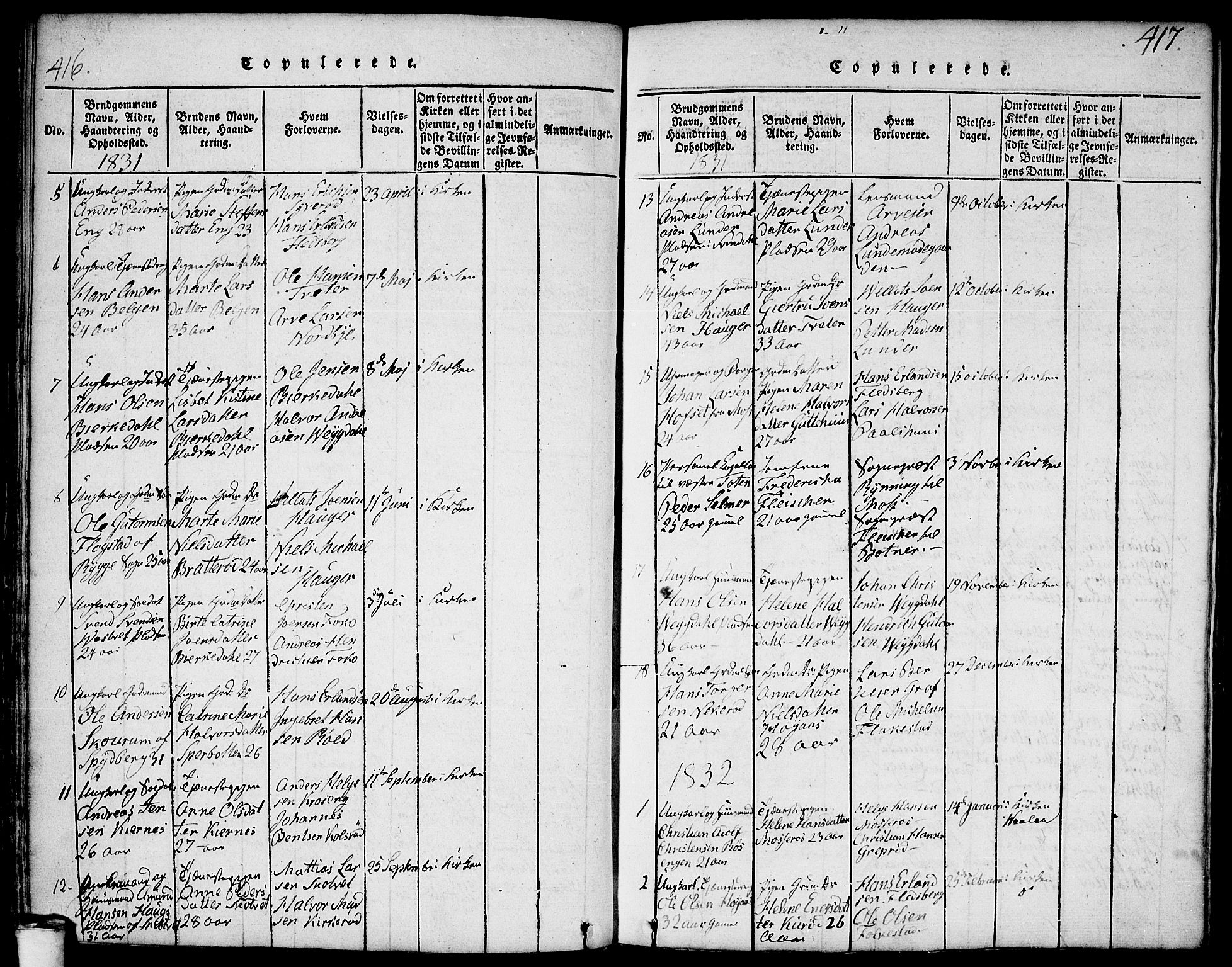 Våler prestekontor Kirkebøker, SAO/A-11083/F/Fa/L0005: Parish register (official) no. I 5, 1815-1839, p. 416-417