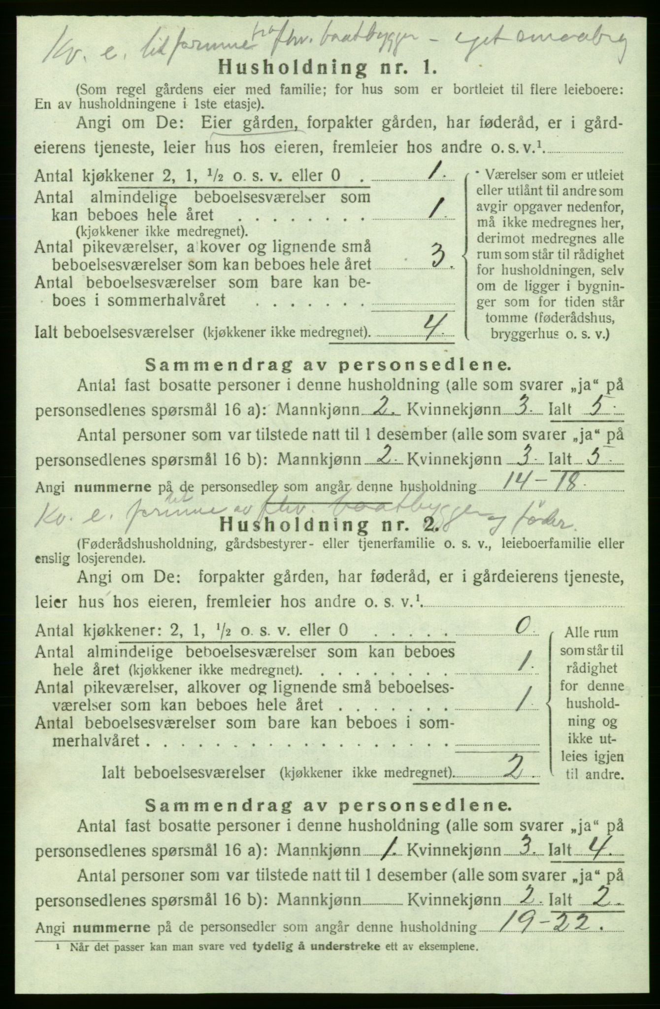 SAB, 1920 census for Strandebarm, 1920, p. 989