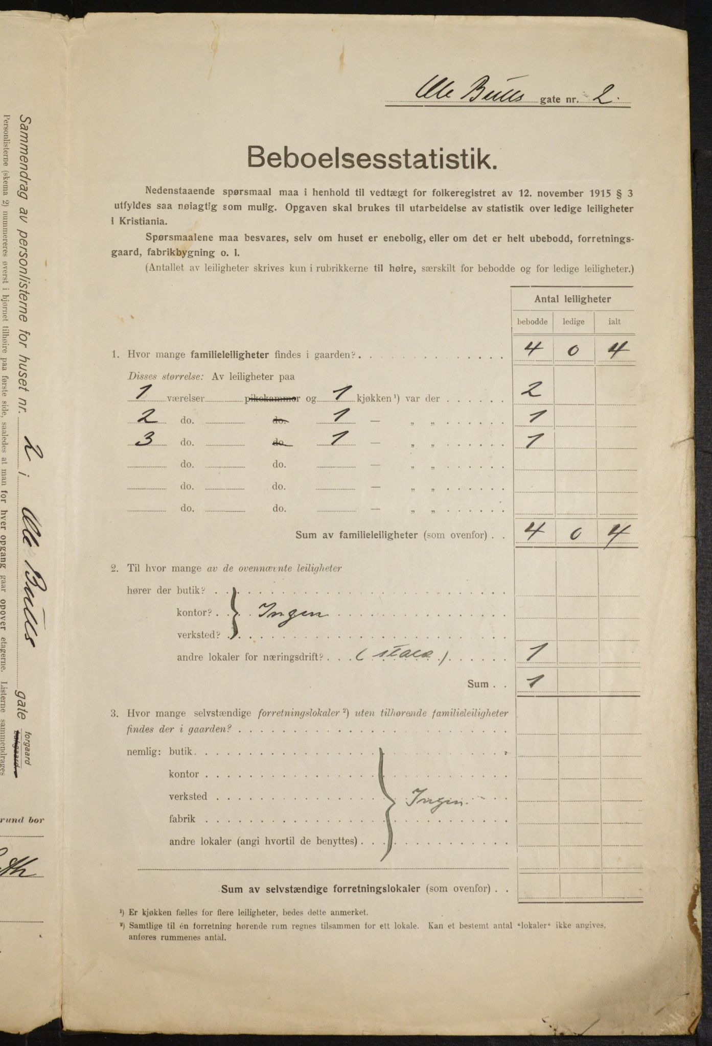 OBA, Municipal Census 1916 for Kristiania, 1916, p. 77225