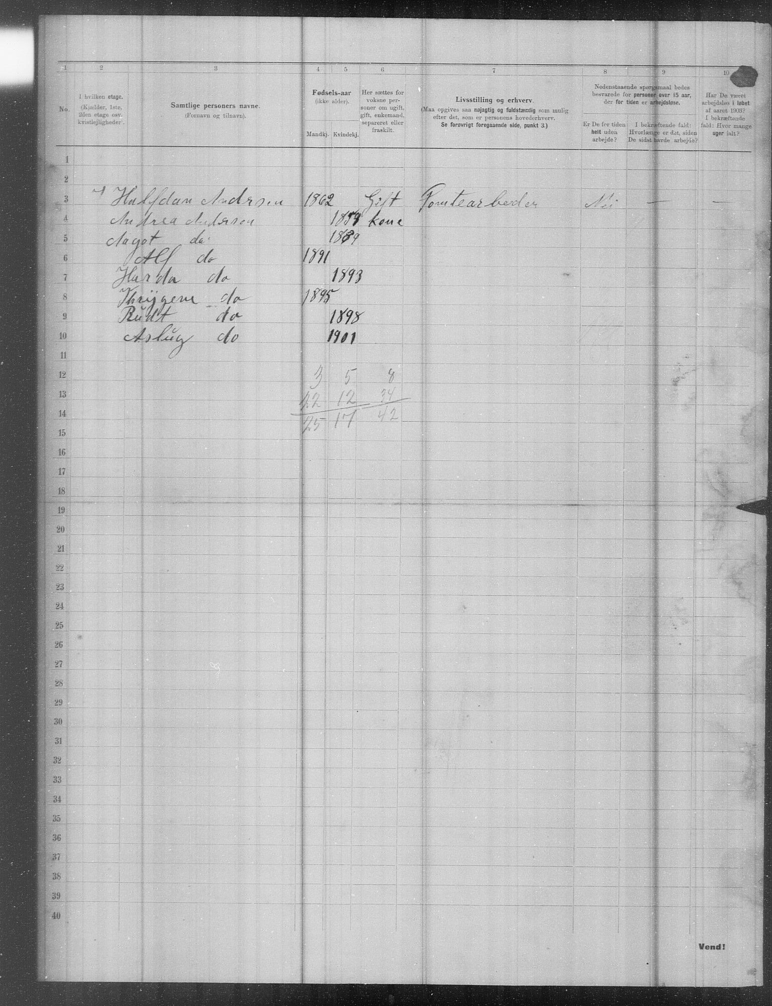 OBA, Municipal Census 1903 for Kristiania, 1903, p. 24972