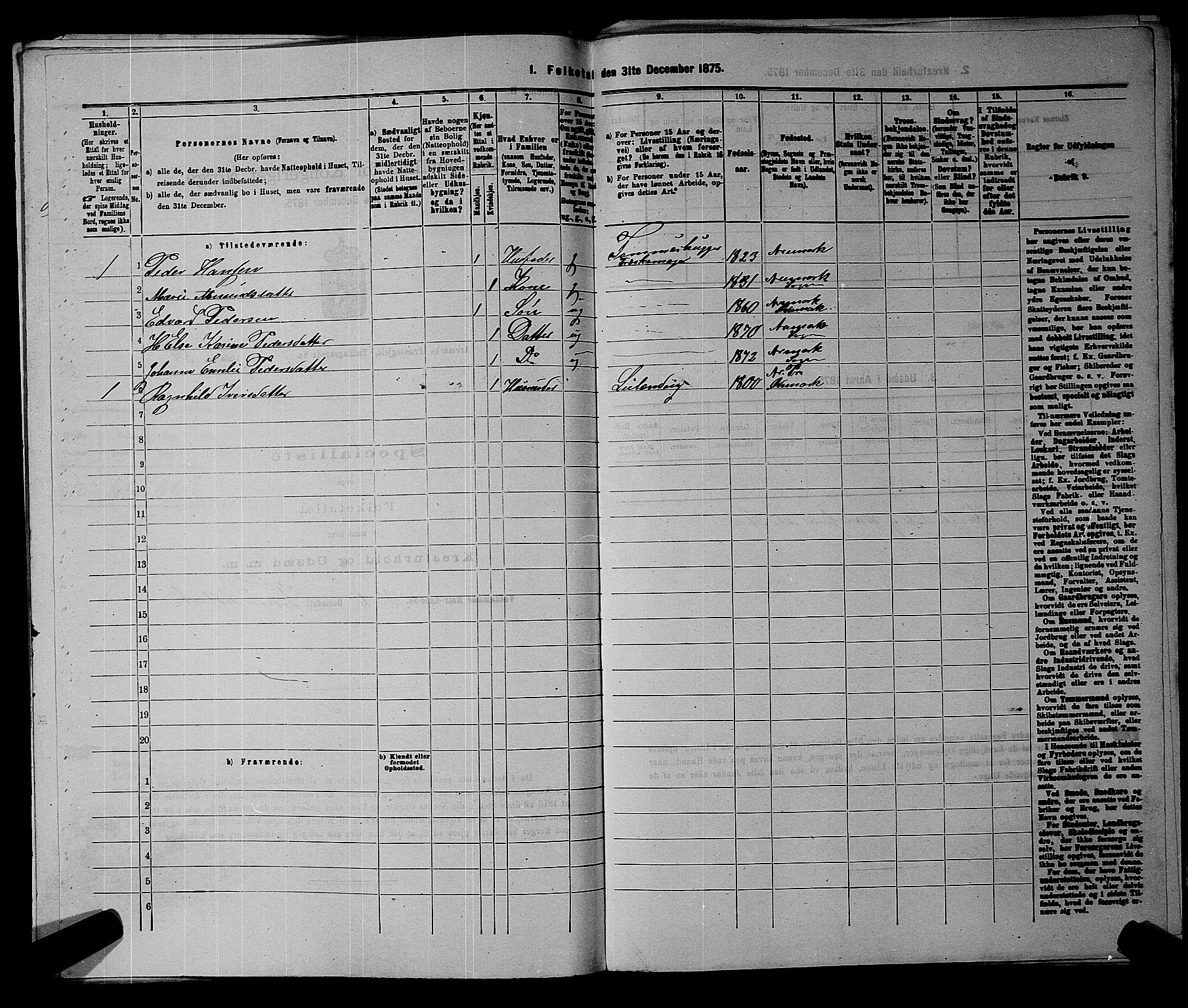 RA, 1875 census for 0118P Aremark, 1875, p. 147