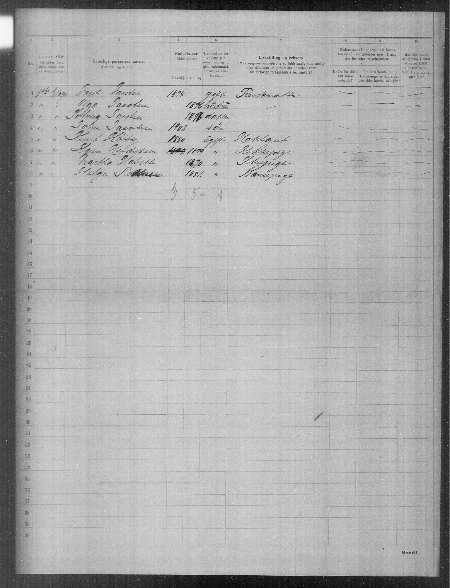 OBA, Municipal Census 1903 for Kristiania, 1903, p. 19868