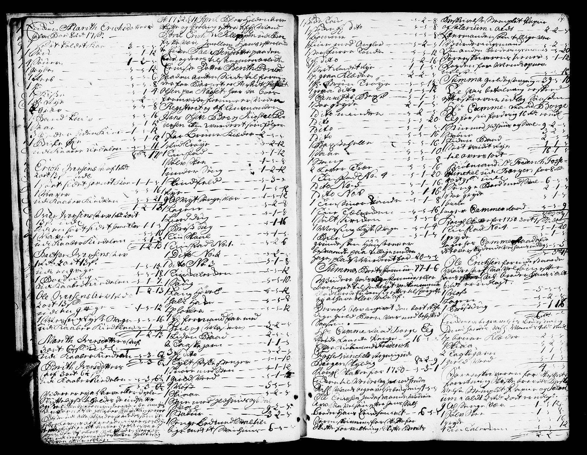 Romsdal sorenskriveri, SAT/A-4149/1/3/3A/L0008: Skifteprotokoll, 1752-1761, p. 18b-19a
