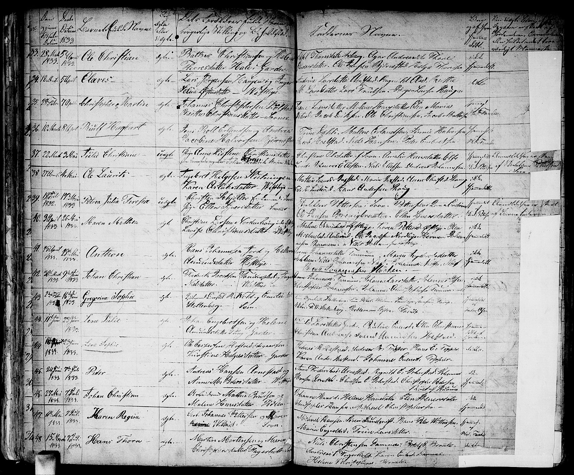 Vestby prestekontor Kirkebøker, SAO/A-10893/F/Fa/L0006: Parish register (official) no. I 6, 1827-1849, p. 46