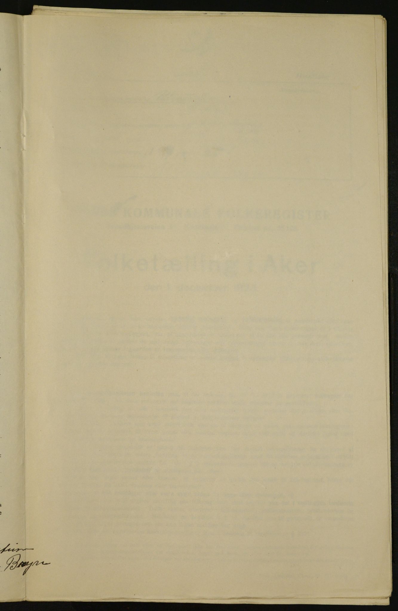 , Municipal Census 1923 for Aker, 1923, p. 34757